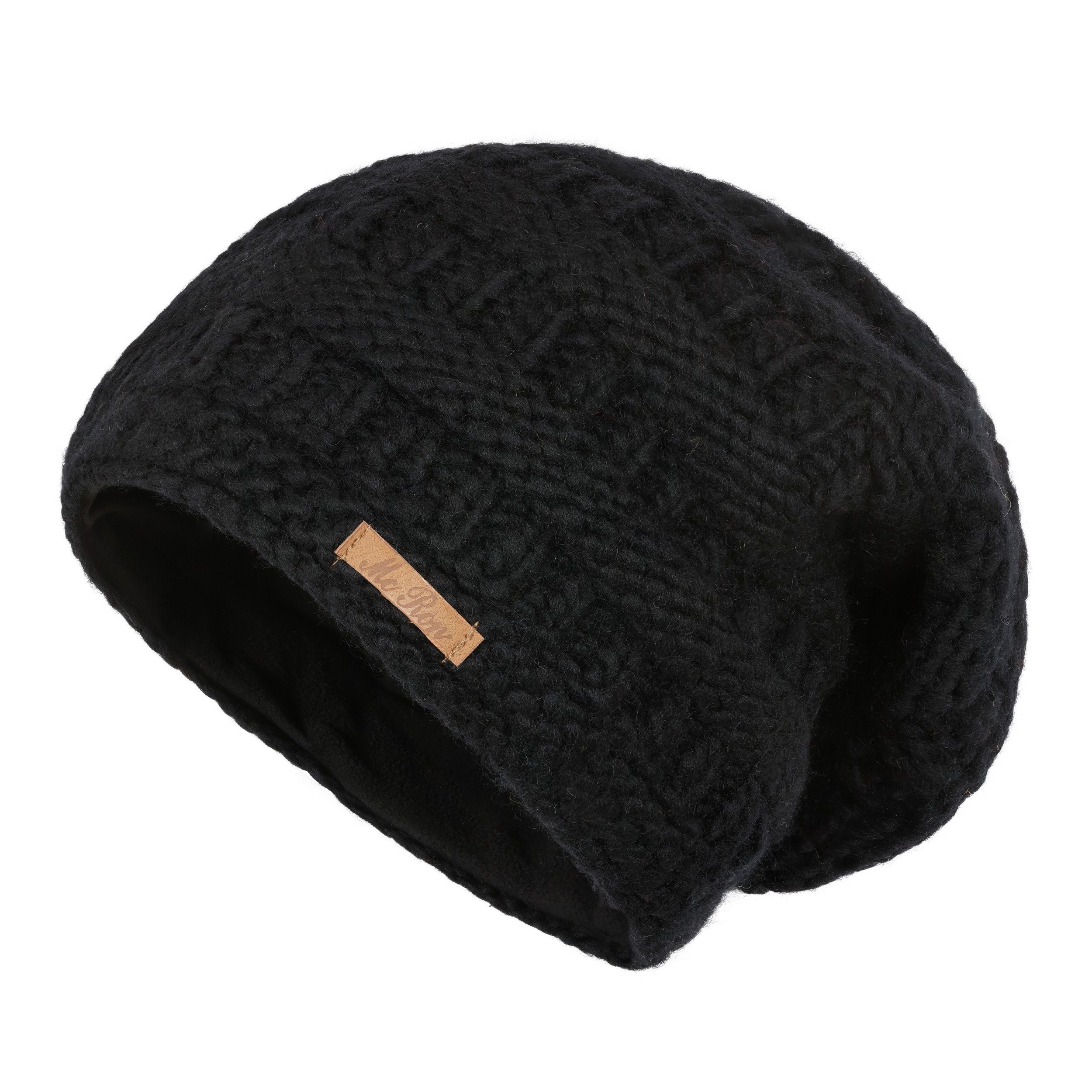 McRon Beanie Wollmütze Modell Hoa gefüttert mit Fleece, mit hohem Schurwoll günstig online kaufen
