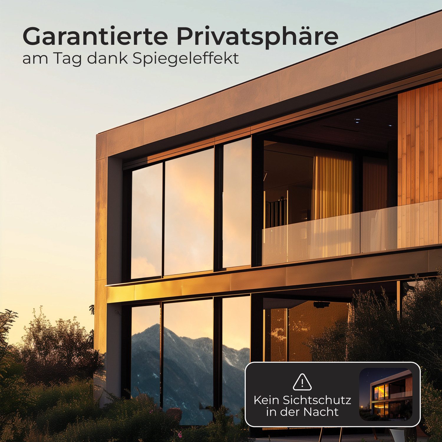 WindowShield Sonnenschutz-Fensterfolie, UV-Schutz Sonnenschutzfolie Fenster innen oder außen