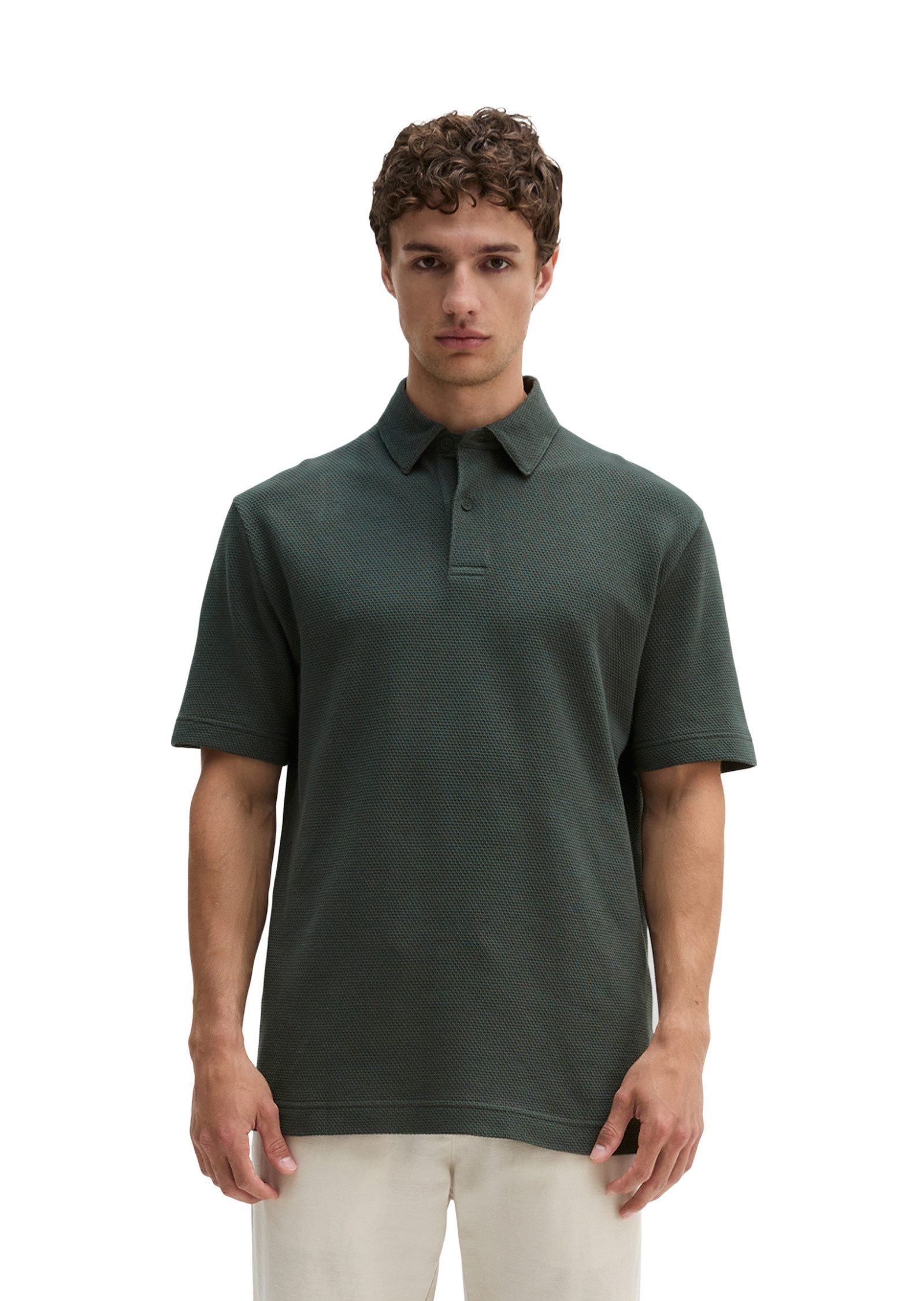 Marc O'Polo Poloshirt mit feiner Struktur