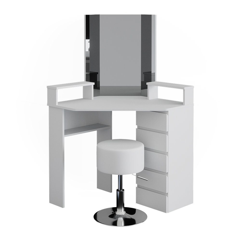 Vicco Schminktisch Tilda, Weiß, 113.3 cm günstig online kaufen