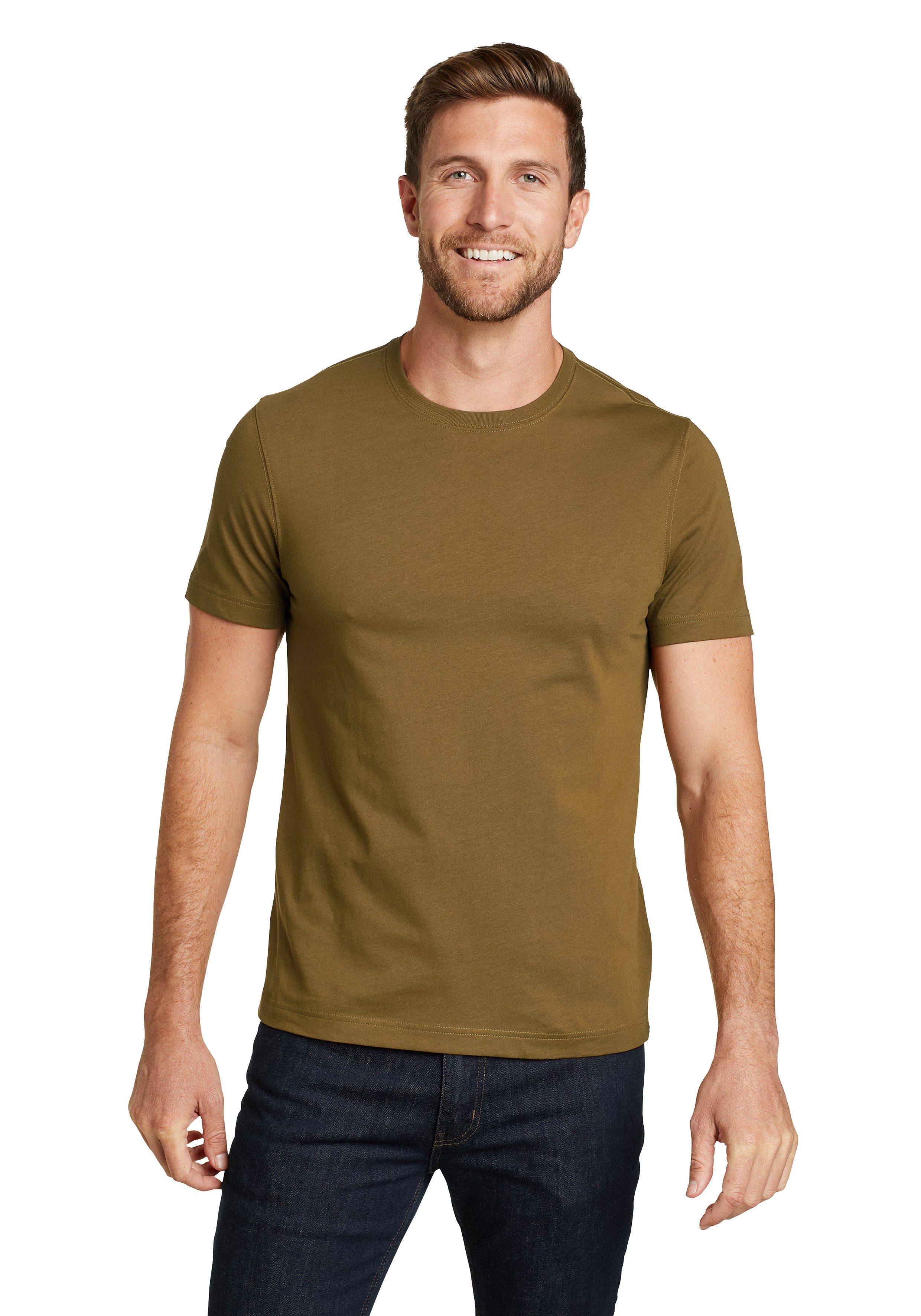 Eddie Bauer T-Shirt Legend Wash Shirt - 100% Baumwolle - Slim fit Bronze antik