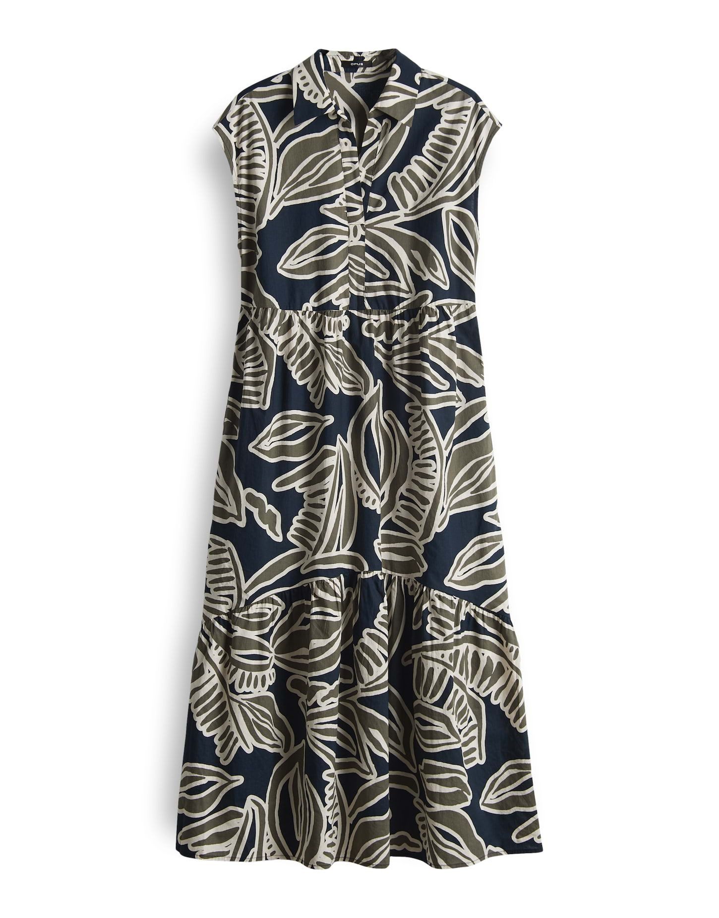 Sommerkleid WERISA TROPICAL A-Linie mit Volantstufen