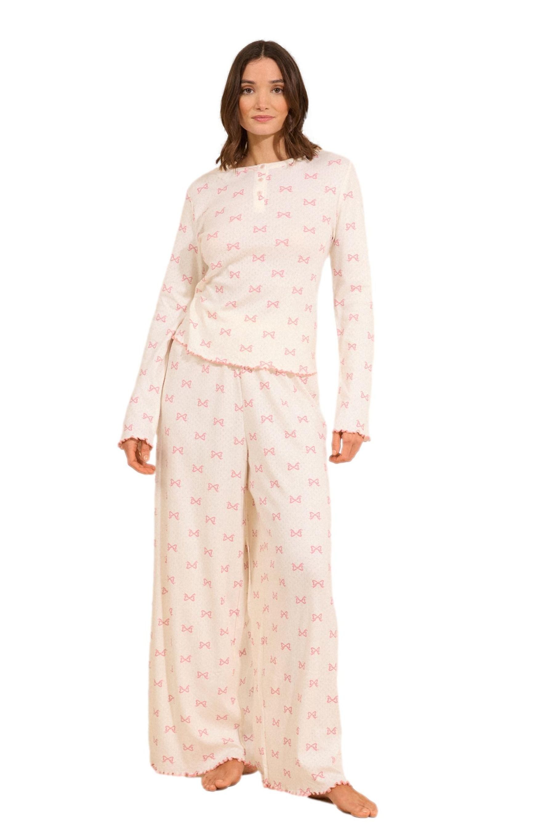 Pyjama Friends Like These Schlafanzug mit weitem Bein