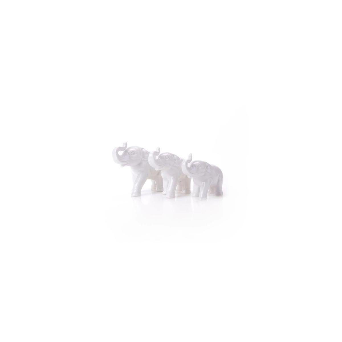 Wagner & Apel Porzellan Dekofigur 824-26 W S - Elefanten-Serie Porzellanfiguren, 3 Stück... | Dekofiguren