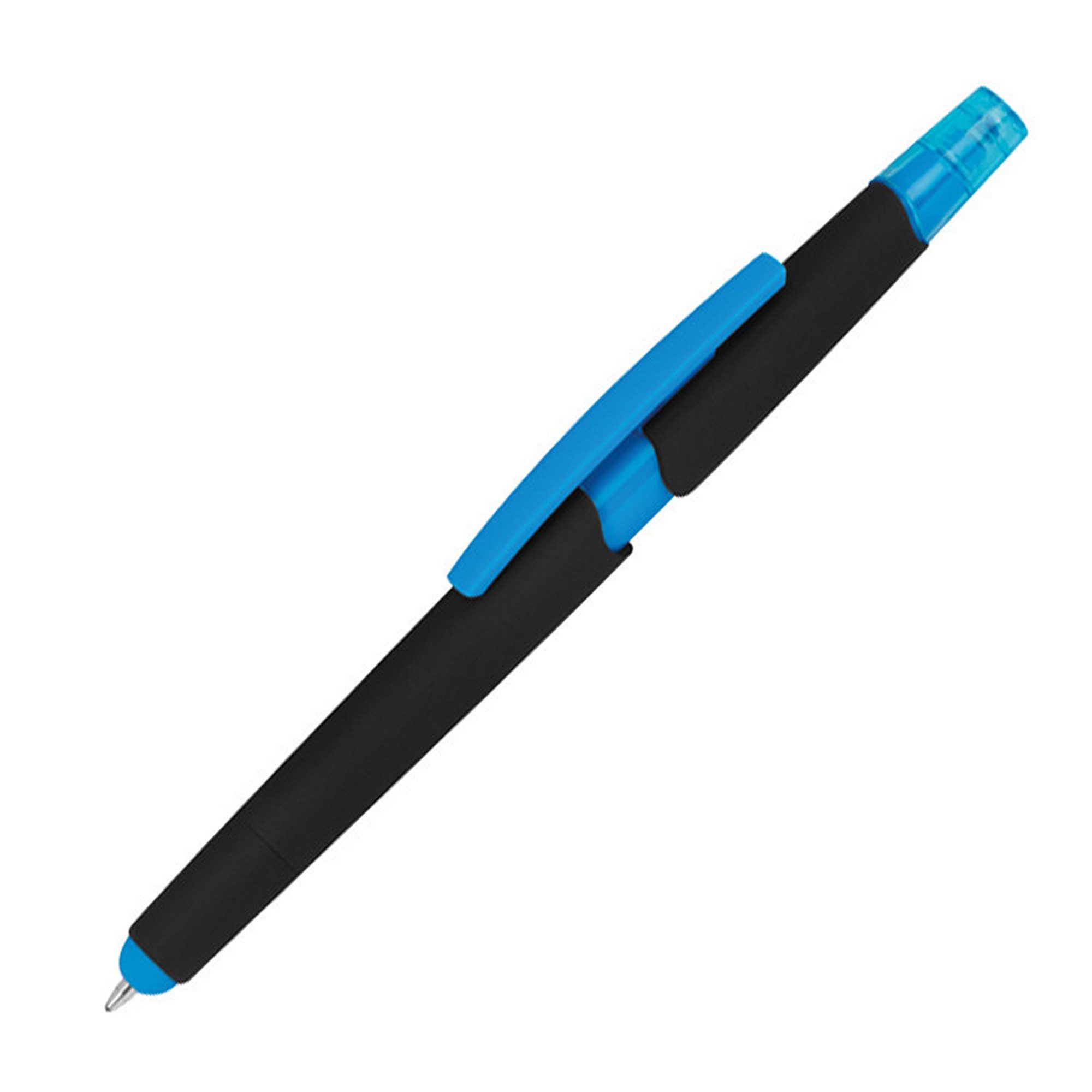 Livepac Office Kugelschreiber 5 Touchpen Kugelschreiber mit Textmarker und Touchfunktion / Farbe: he