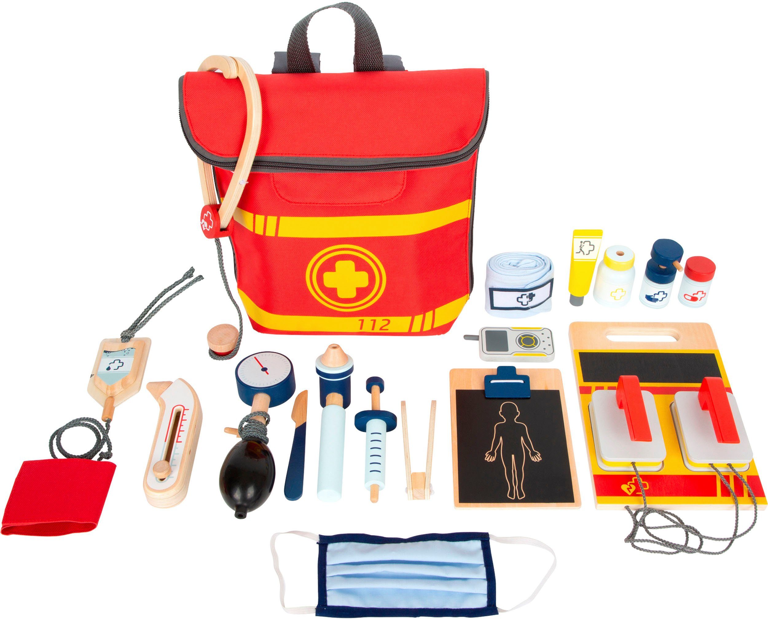 Small Foot Spielzeug-Arztkoffer Notarztrucksack – Bild 4 von 5