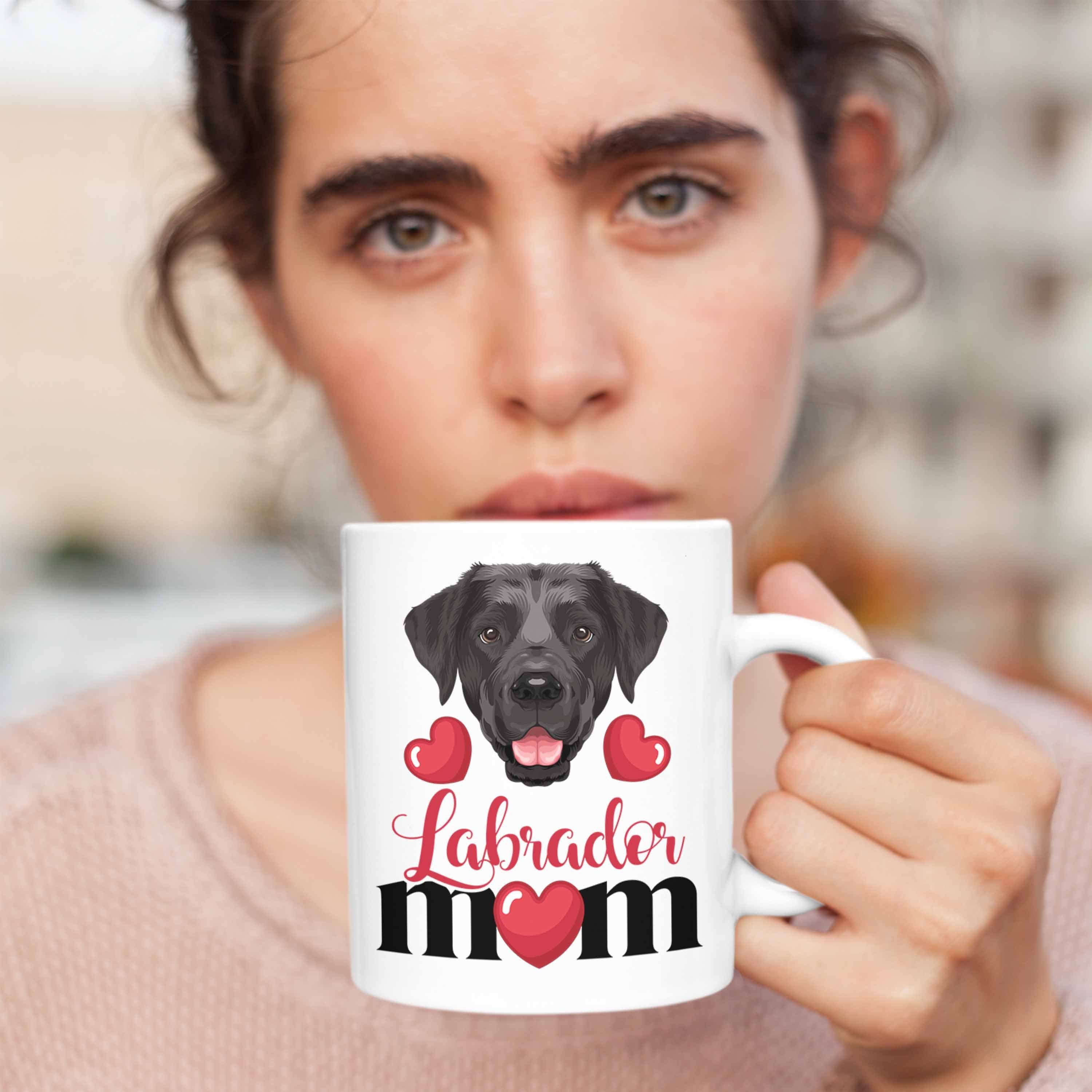 Geschenkidee Tasse Lustiger Labrador Trendation Tasse Mama Mom Spruch Besitzer Geschenk Weiss