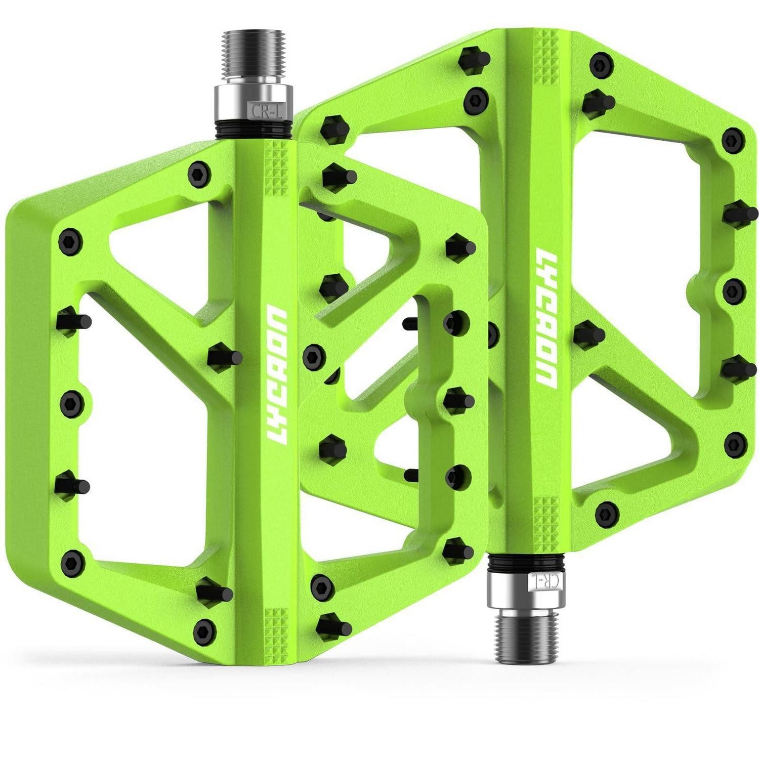 LuxusKollektion Plattformpedale Fahrradpedale MTB Flachpedale Grün