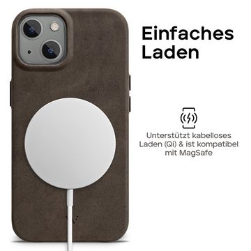 wiiuka Smartphone-Hülle skiin MORE Handyhülle für iPhone 13 mini, Handgefertigt - Deutsches Leder, Premium Case