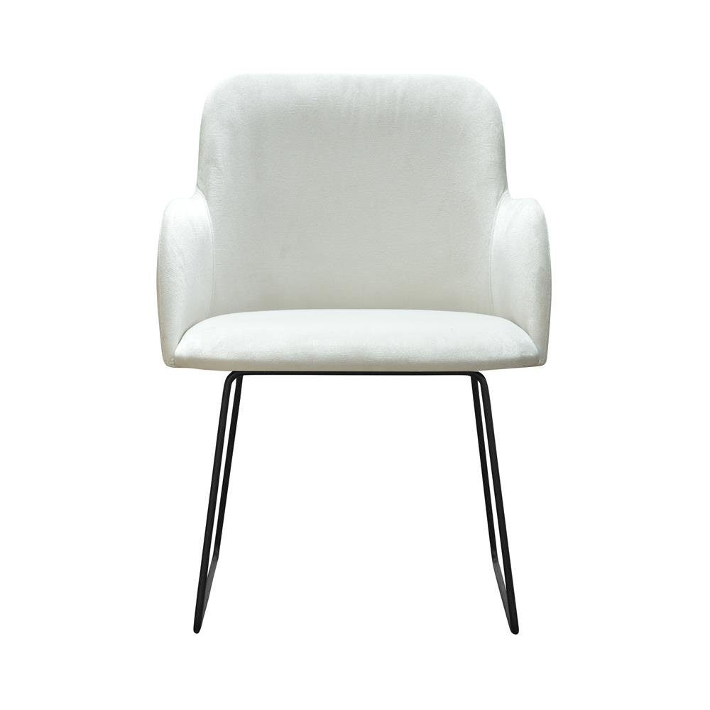 JVmoebel Stuhl, Lehnstuhl 8er Stuhl Gruppe Sitz Polster Design Ess Warte Zimmer Stühle Garnitur Weiß | Stühle