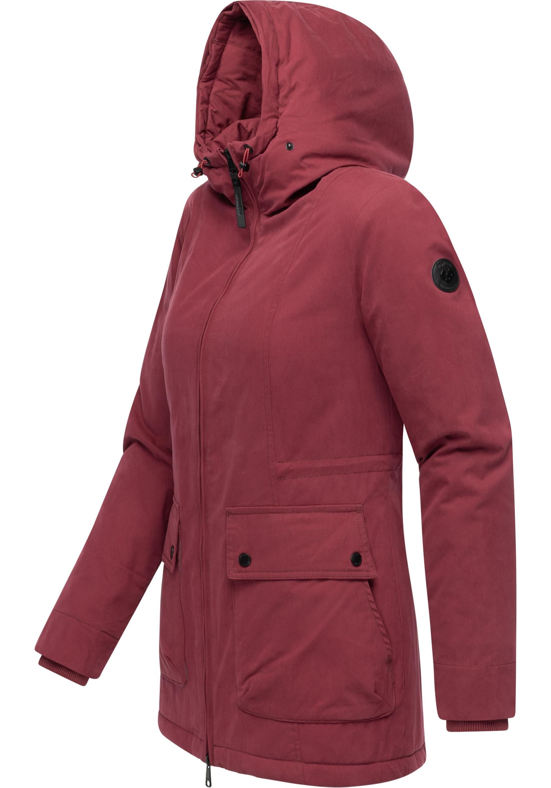 Ragwear Kurzmantel Monadetta Warm Kurzer Wintermantel mit Kunstfellbesatz – Bild 5 von 5