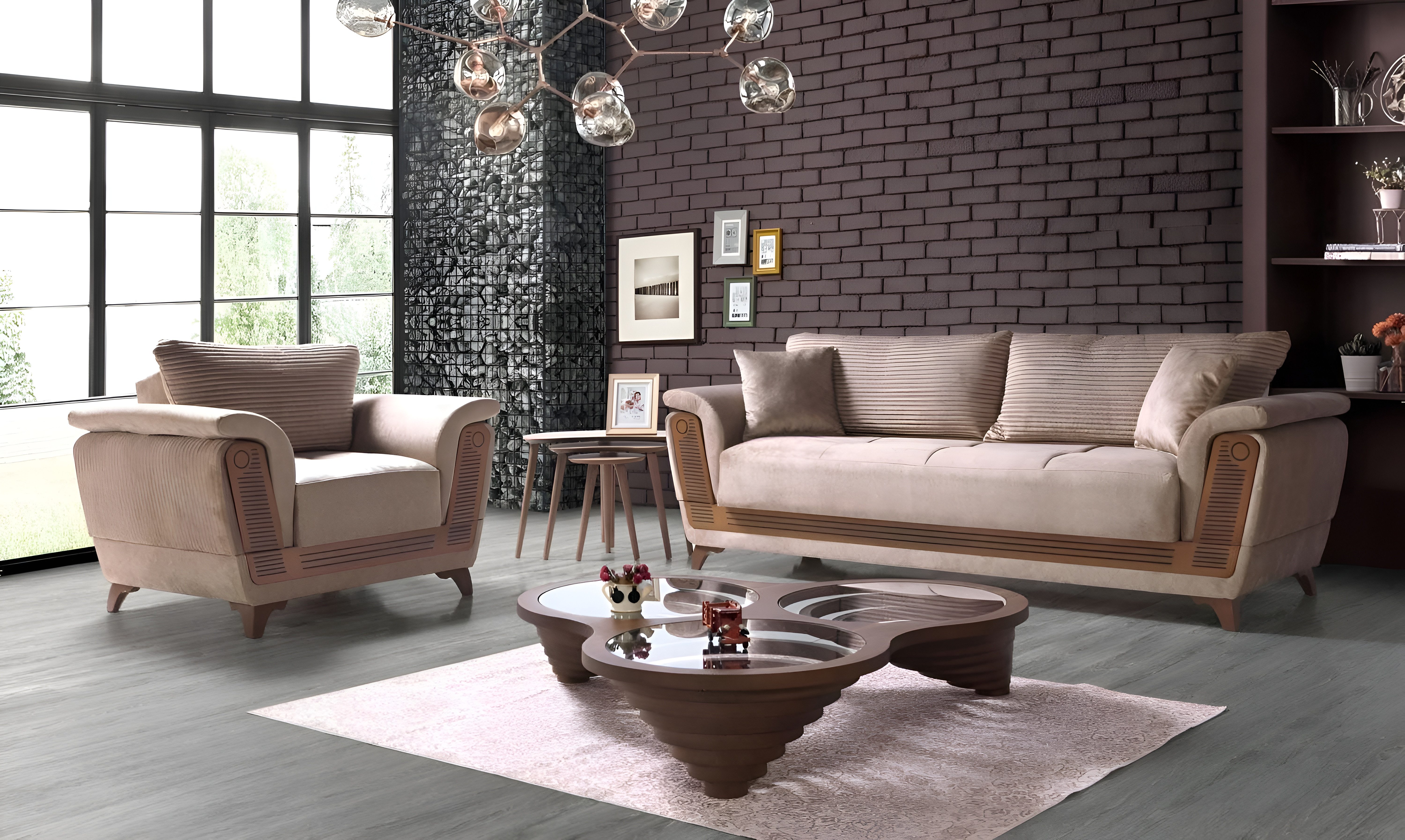 Xlmoebel Polstergarnitur Moderne Relaxmöbel in zeitlosem Design mit hochwertiger Verarbeitung, (2-teilig, 2-tlg., 2TLG.WOHNZIMMER SET(SOFAGARNITUR 3+1), Hergestellt in Europa
