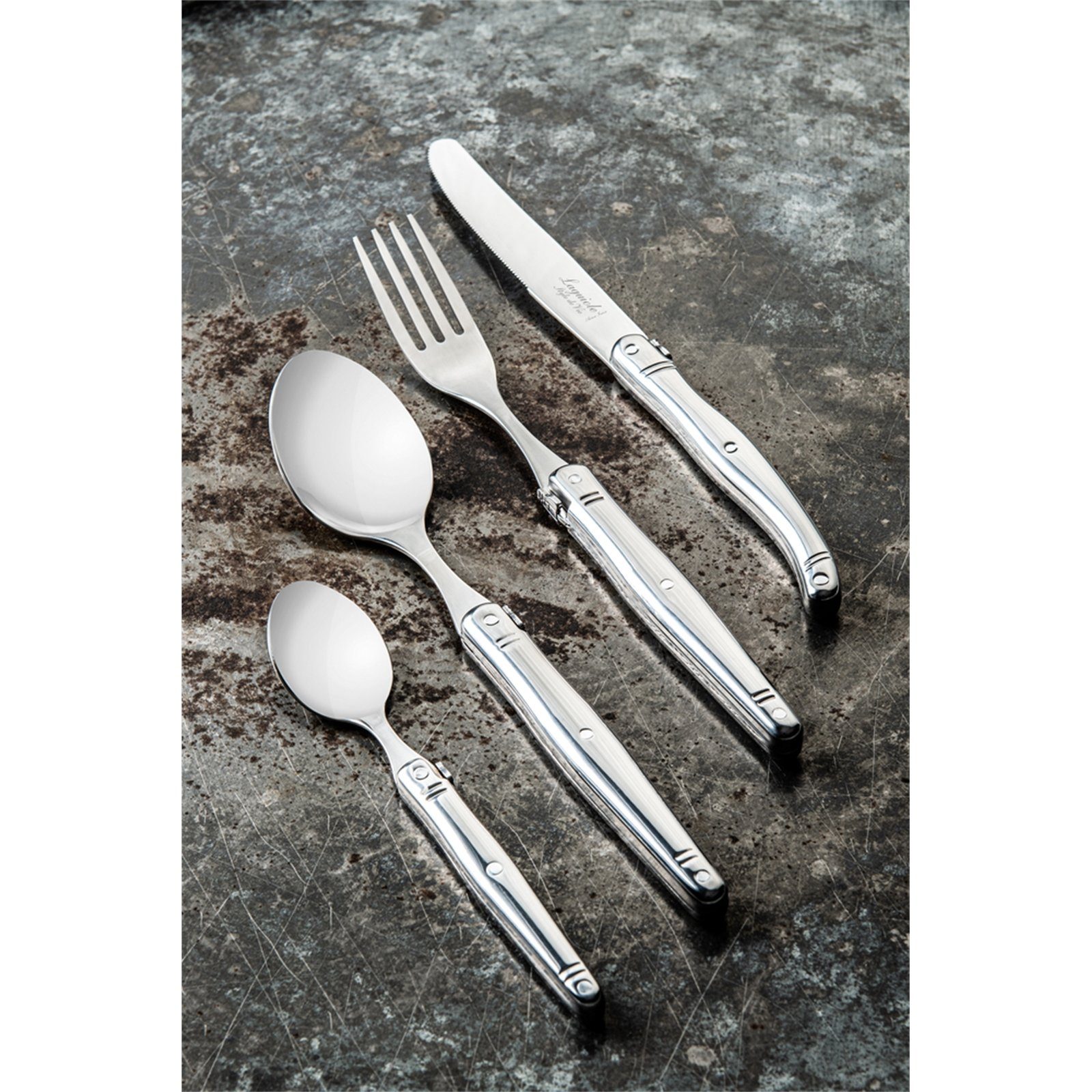 Laguiole Style de Vie Besteck-Set LAGUIOLE STYLE DE VIE BESTECKSET "PREMIUM LINE", 24 teilig, Edelstah, Edelstahl