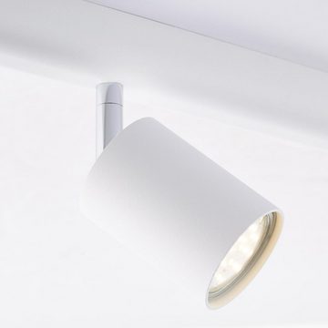 Brilliant Deckenstrahler Different, ohne Leuchtmittel, 119 cm Breite, 6 x GU10, schwenkbar, Metall, weiß