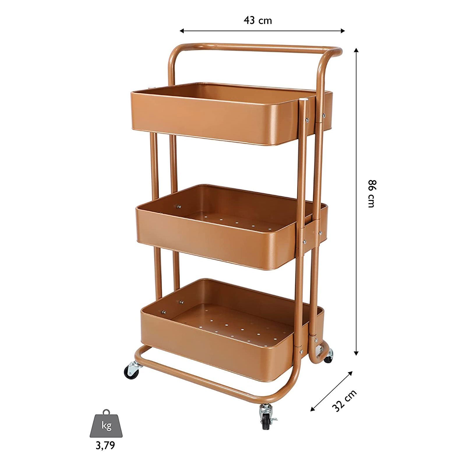 ECHTWERK Servierwagen mobiler Küchen & Servierwagen günstig online kaufen