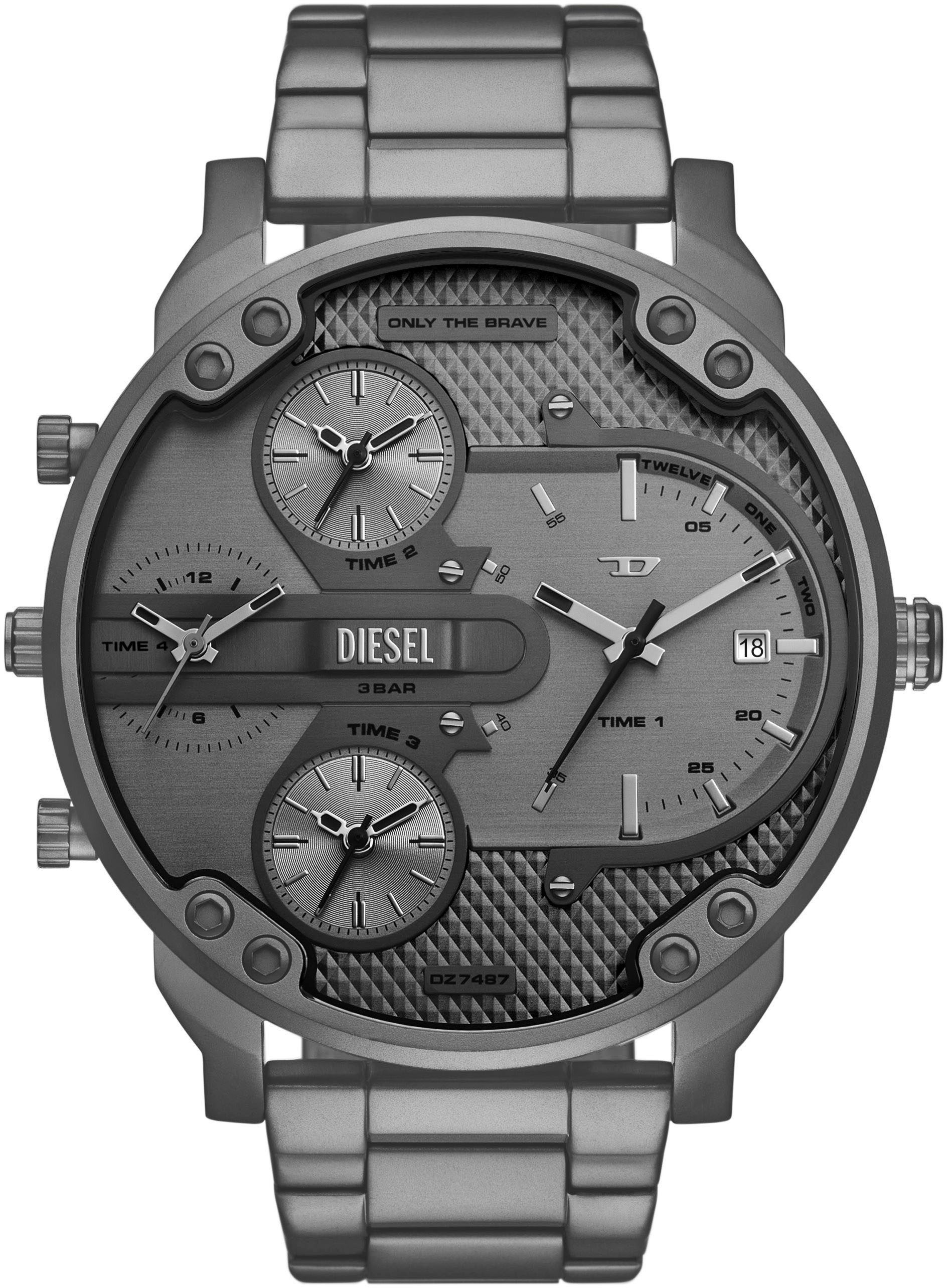 Diesel Quarzuhr MR. DADDY SLIM DZ7487, Armbanduhr, Herrenuhr, Edelstahlarmb günstig online kaufen