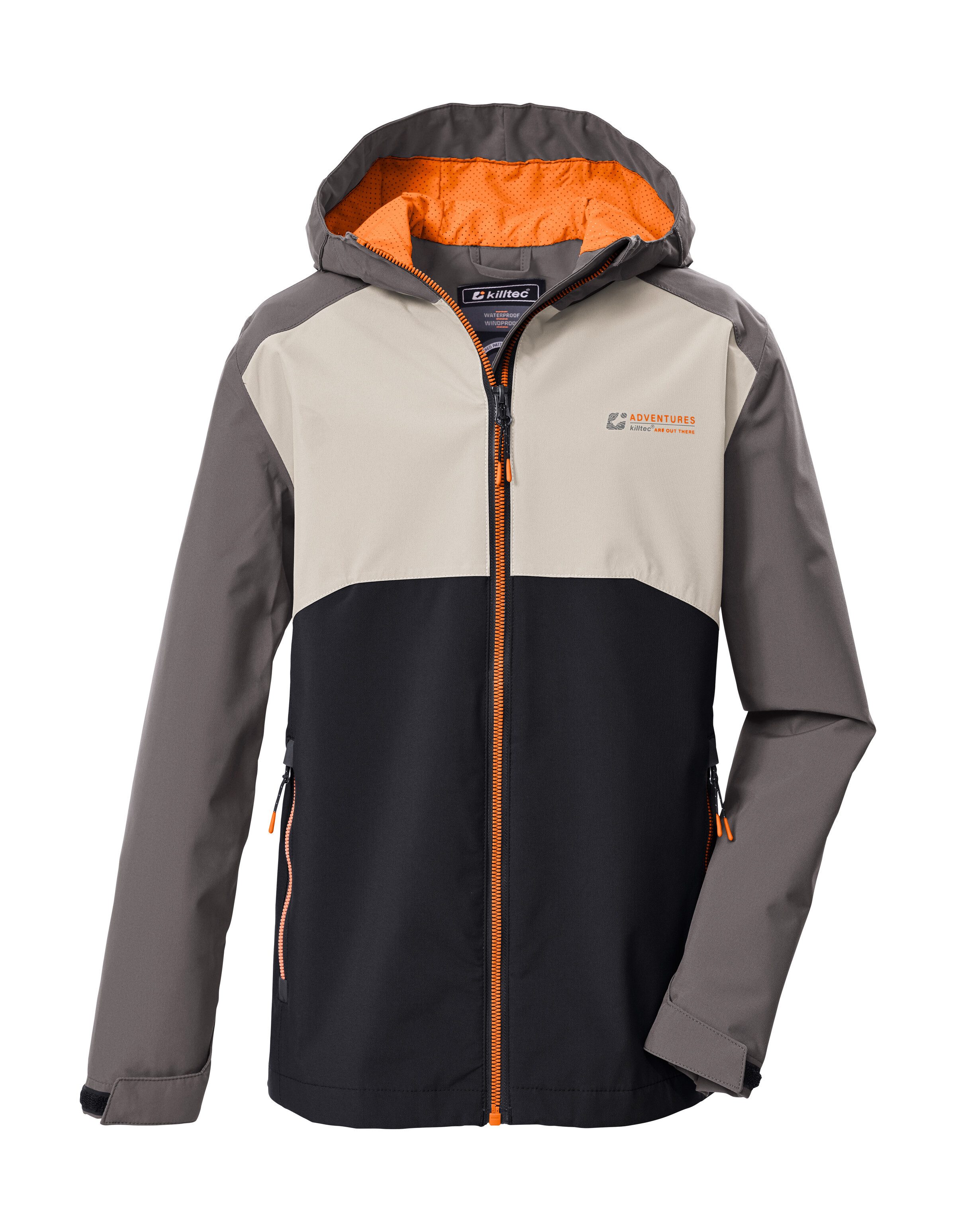 Killtec Funktionsjacke KOS 147 BYS JCKT Kinderjacke, wasserdicht, Colourblock, Teflon EcoElite™ imprägniert