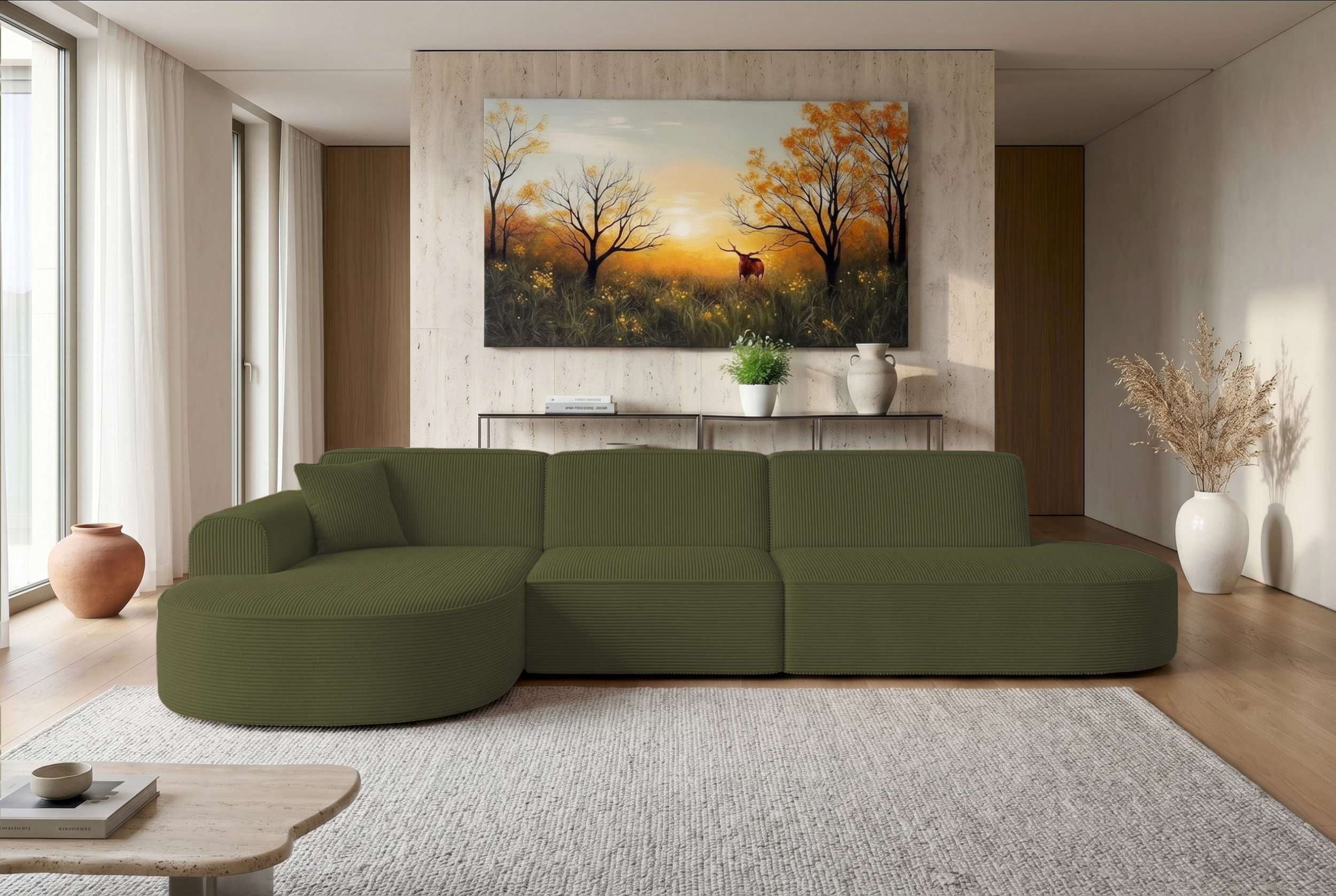 99rooms Ecksofa Avantis, Sofa L-Form, Eckcouch, Rundumbezug & Ottomane wahlweise links oder rechts