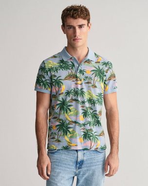 Gant Poloshirt Herren Poloshirt HAWAII PRINT Regular Fit Kurzarm (1-tlg)