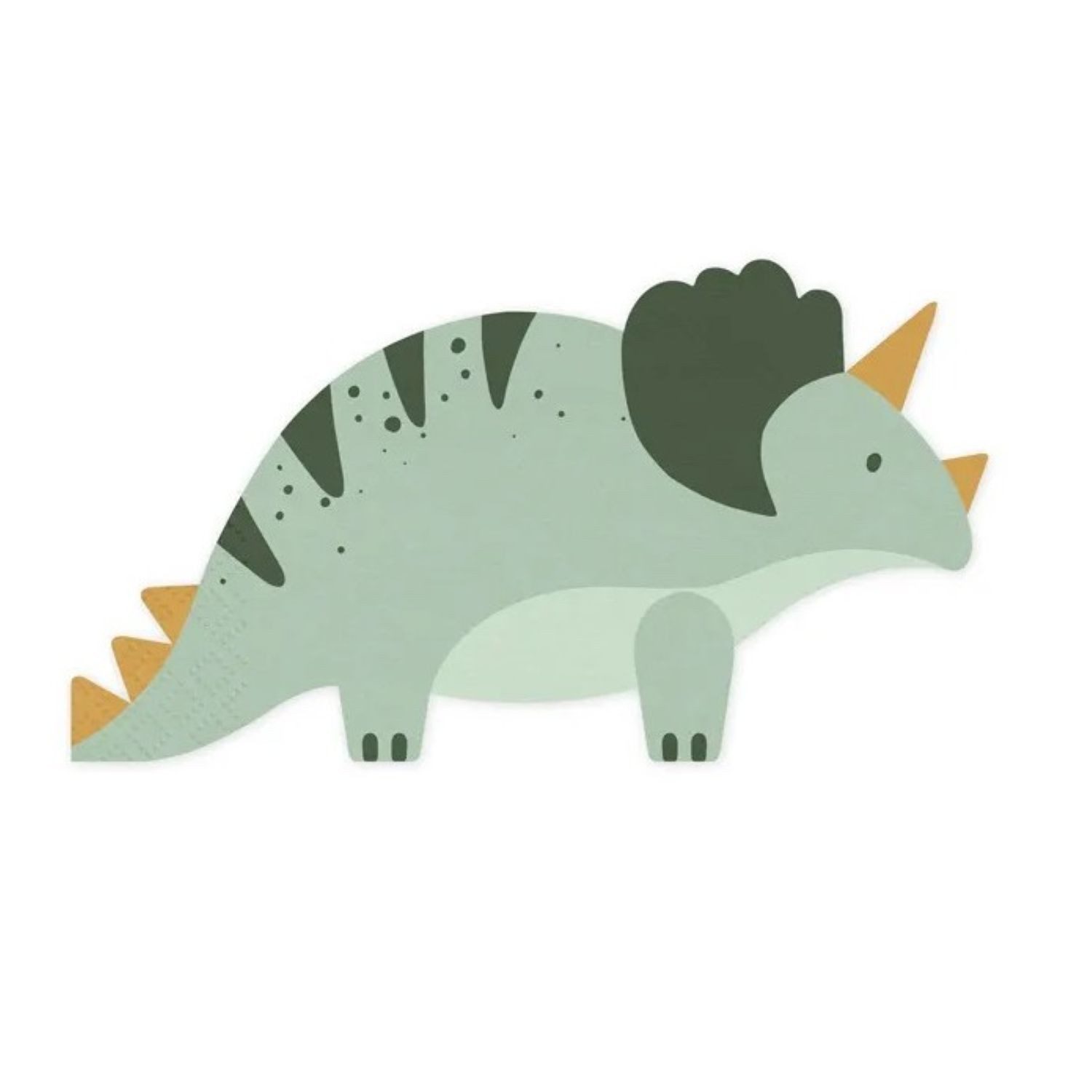 partydeco Hängedekoration Servietten Triceratops, 18x10 cm/12 St.