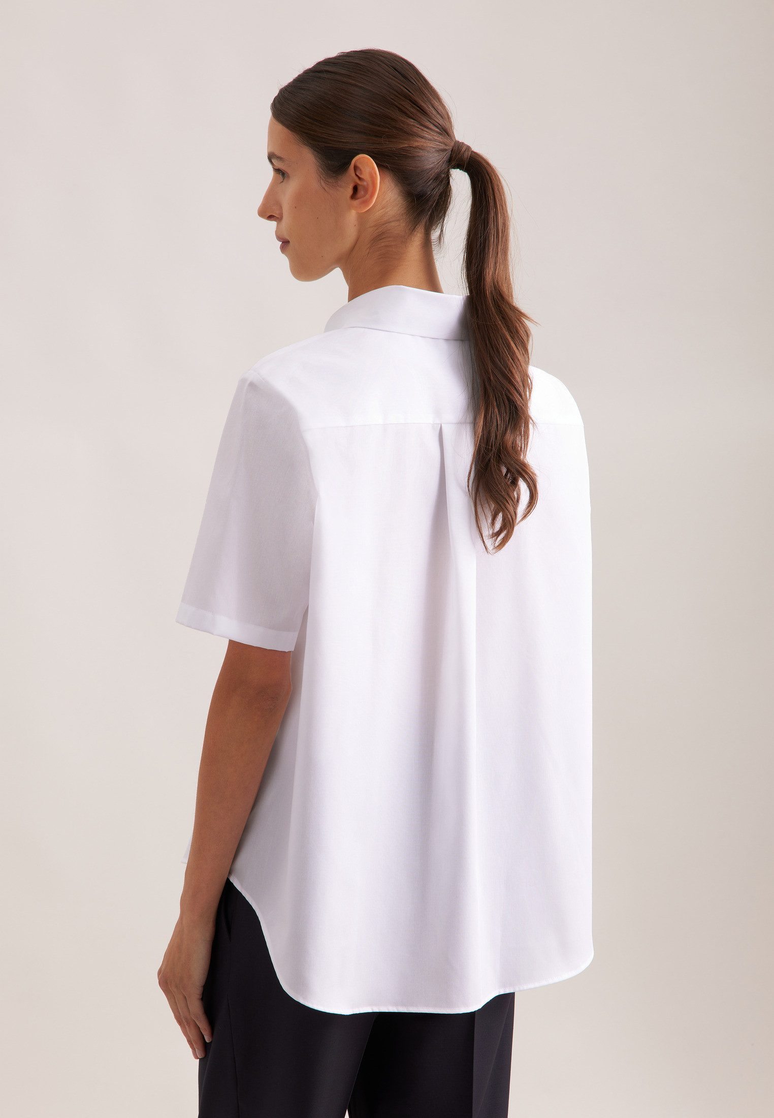 seidensticker Hemdbluse 1/2 Kragen Uni günstig online kaufen