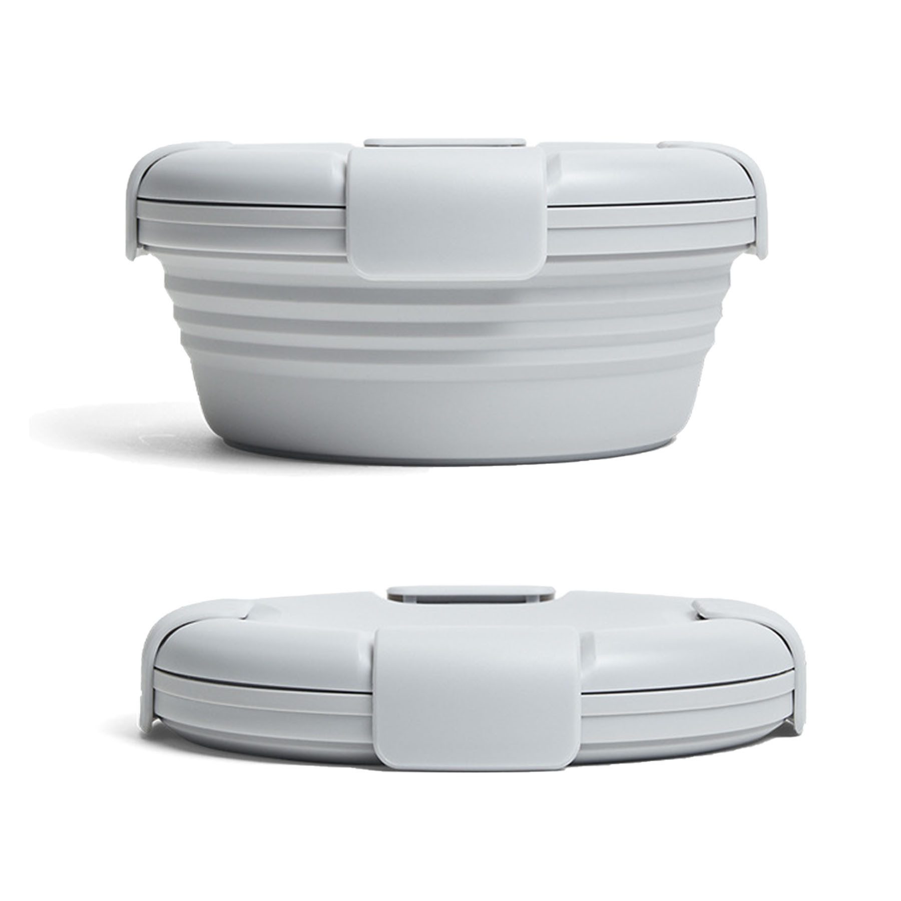 Keyura Lunchbox 1100 ml große faltbare Lunchschüssel, Silikon-Lebensmittelbehälter, (mit Deckel für Lebensmittelaufbewahrung, Meal Prep Boxn, für Lebensmittel, spülmaschinen, Lunch Bento Box), sicher in Mikrowelle und Gefrierschrank