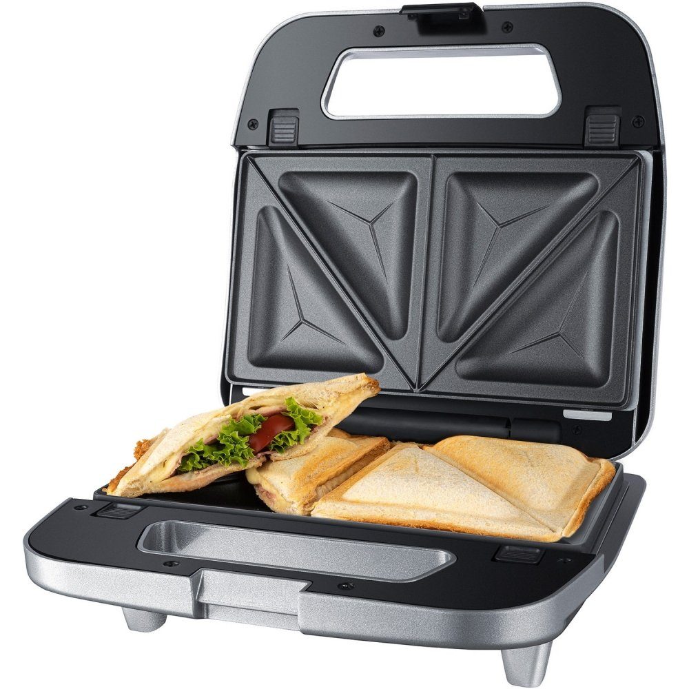 Steba 3-in-1-Sandwichmaker SG 65 Multi Snack Maker - Sandwichmaker -  grau/edelstahl, 750 W