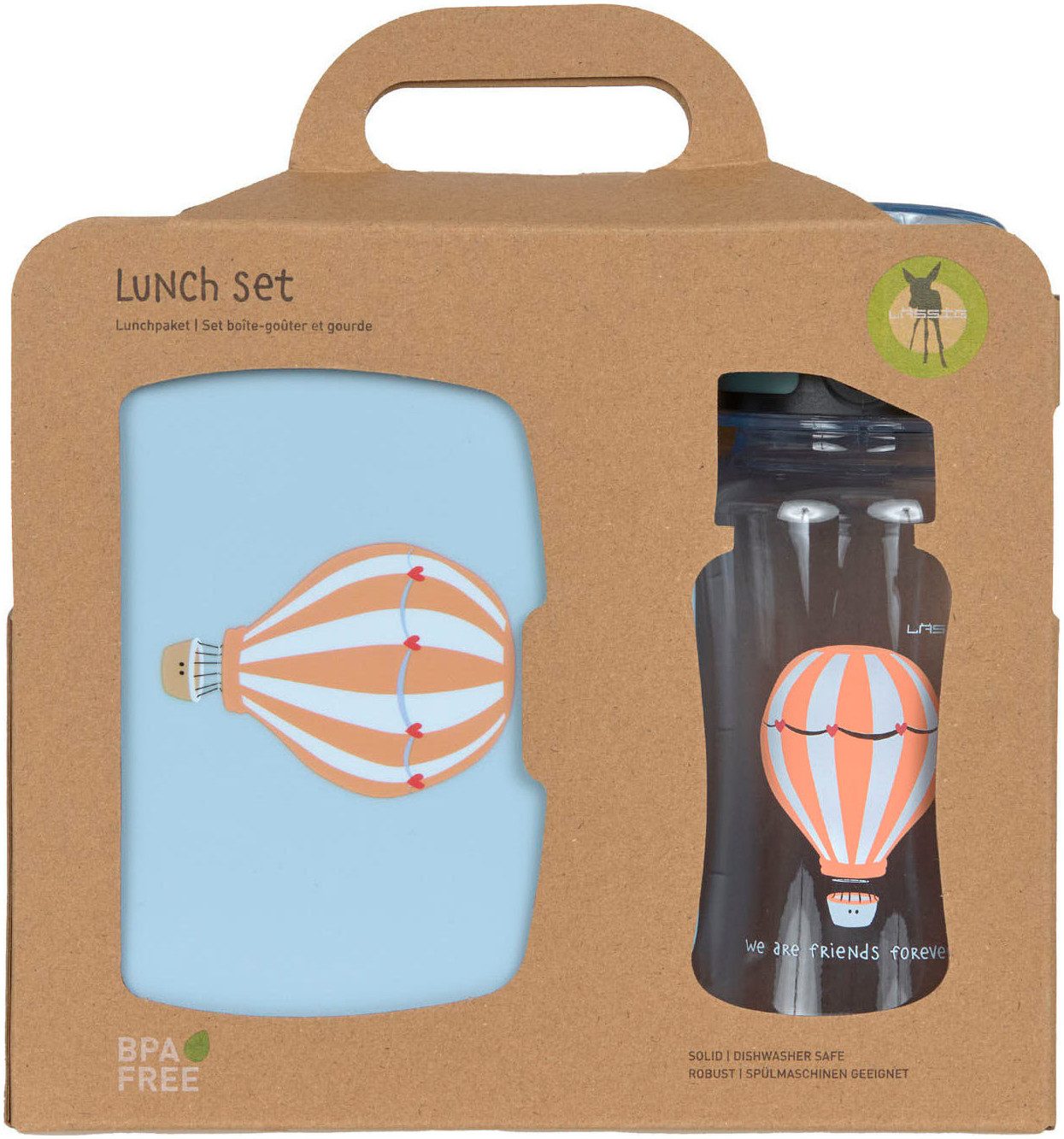 LÄSSIG Lunchbox Tiny Drivers, Balloon, Polyprophylen (PP), Tritan, (Set, 2-tlg), mit Trinkflasche