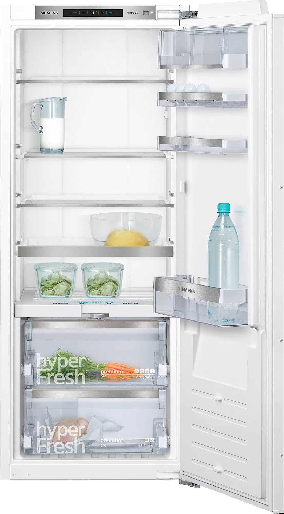 SIEMENS Einbaukühlschrank iQ700 KI51FADE0, 139,7 cm hoch, 55,8 cm breit, Schnelleres Kühlen & Gefrieren dank superKühlen & superGefrieren