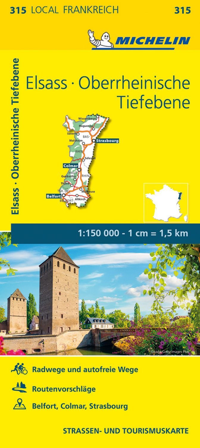 Michelin Elsass Oberrheinische Tiefebene / diverse