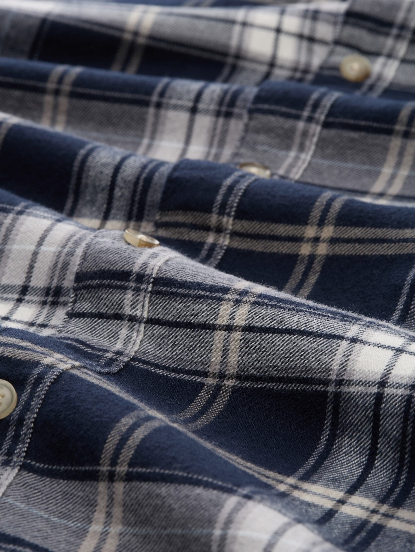TOM TAILOR Denim Langarmhemd Blusen & Shirts Relaxed Fit Hemd mit Karomuster
