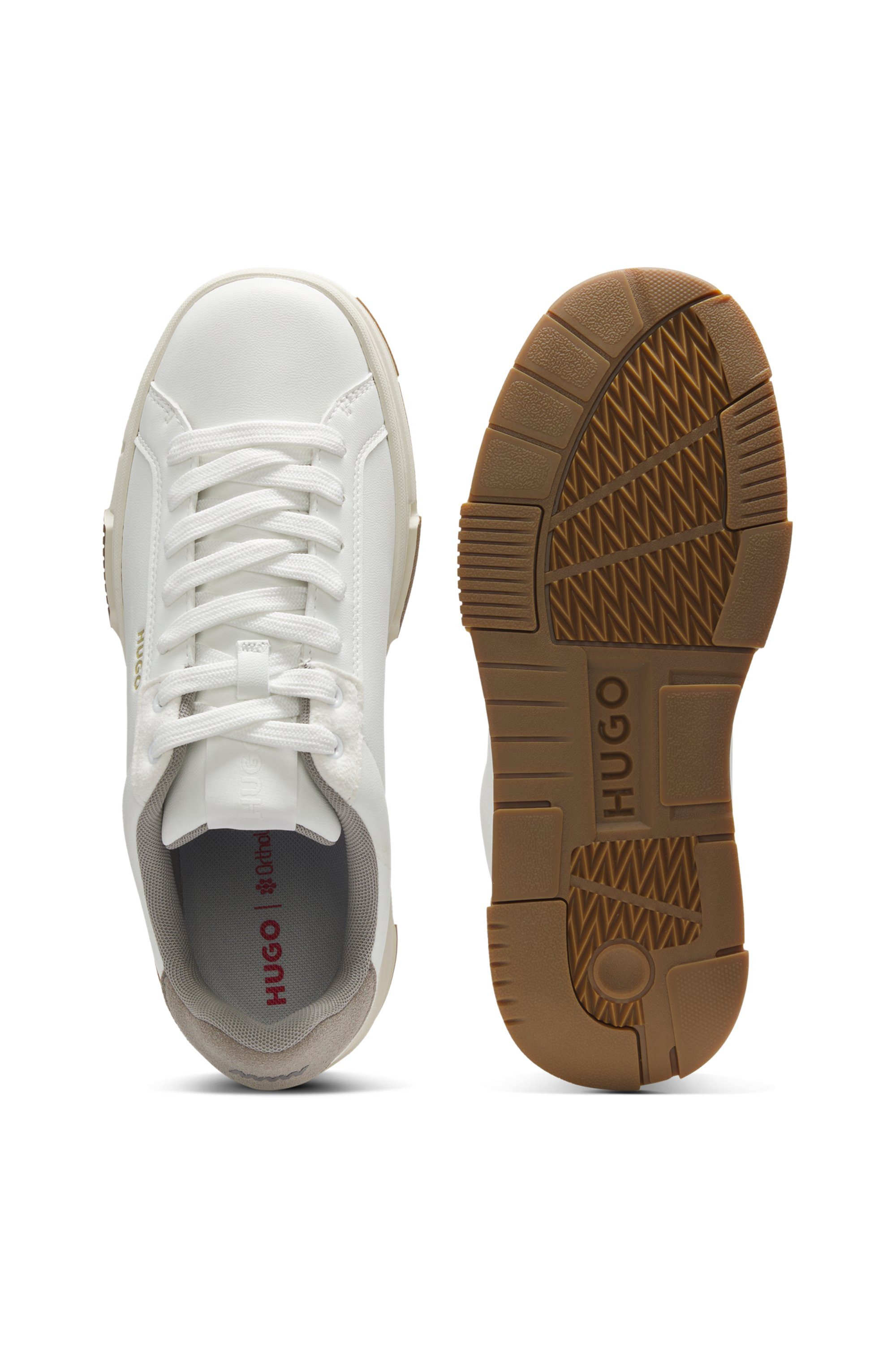 HUGO Yarrow_tenn Sneaker Schnürschuh, Halbschuh, Freizeitsneaker im Streetwear-Look