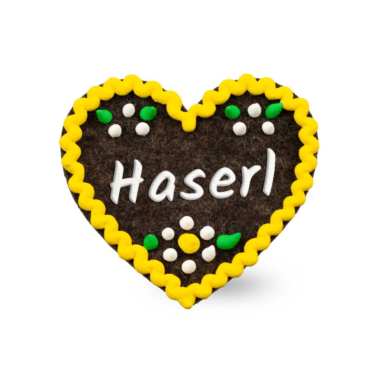 Bavariashop Brosche Filzherz-Anstecker "Haserl" günstig online kaufen