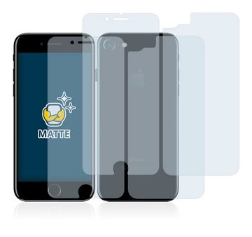 BROTECT Schutzfolie für Apple iPhone 7 (Display+Rückseite), Displayschutzfolie, 2 Stück, Folie matt entspiegelt
