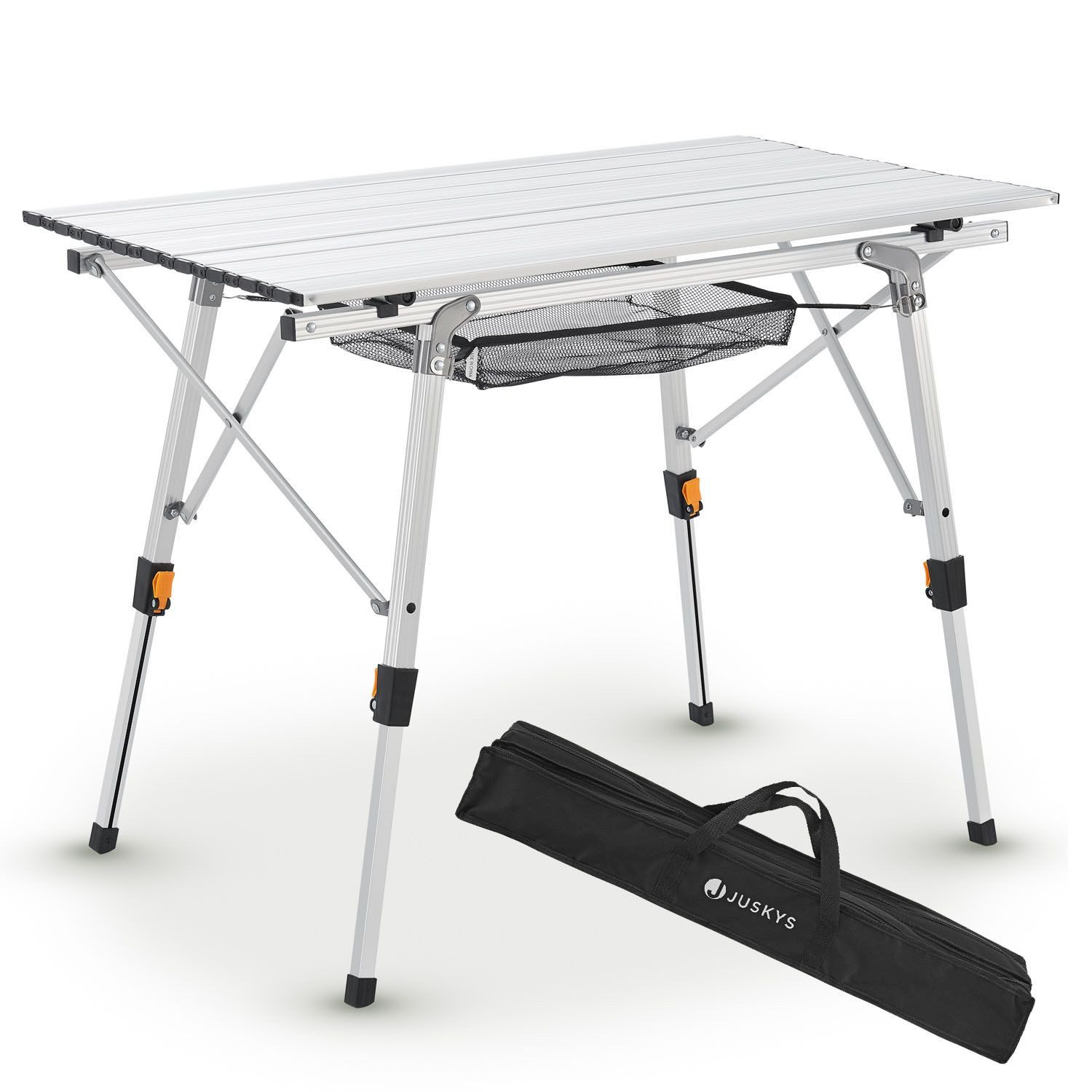 Juskys Campingtisch Picco, Höhenverstellbar, rutschfeste Füße, günstig online kaufen