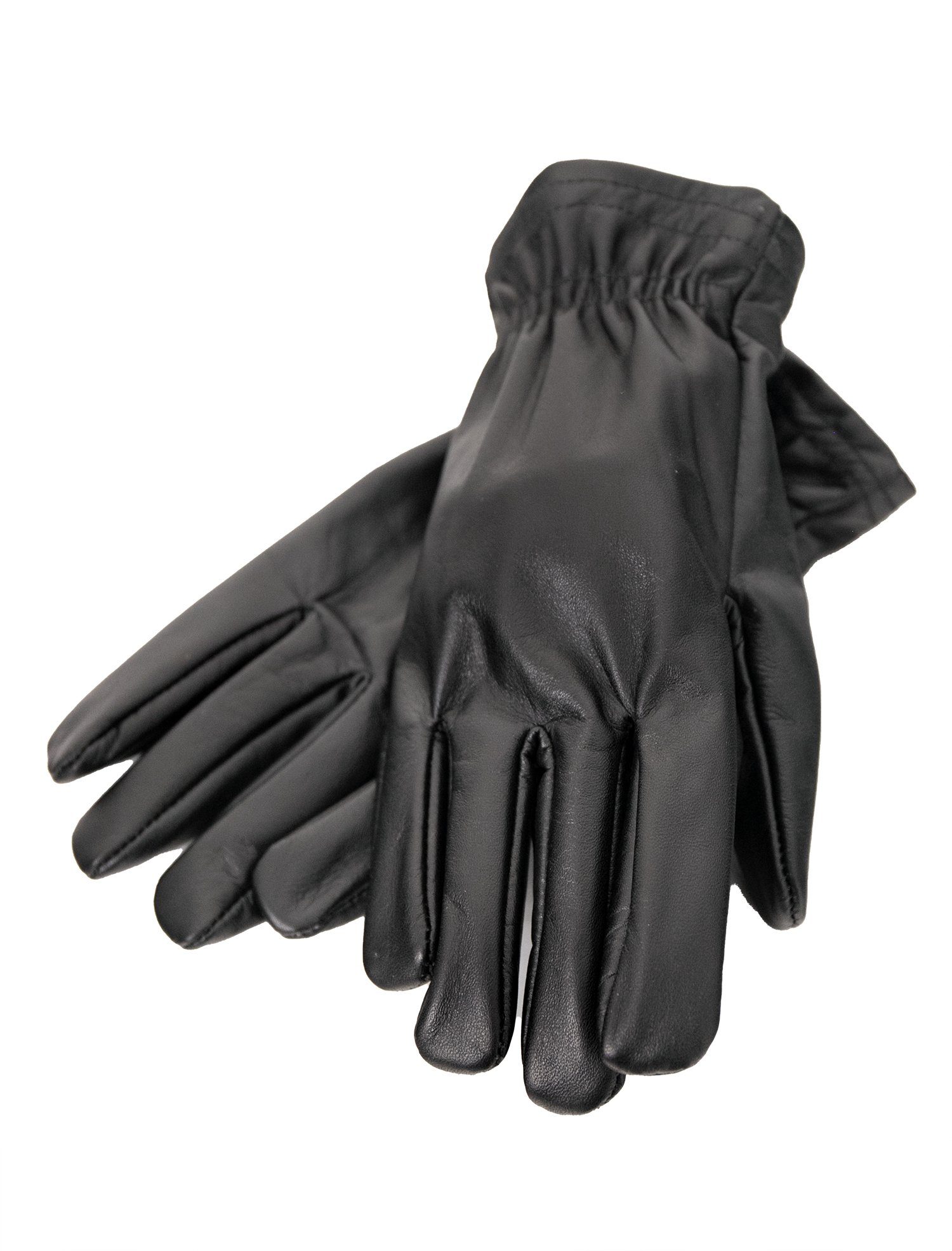 Lederjacken24 Lederhandschuhe schwarz Echtleder Lederhandschuhe Kuhleder Herren MP001