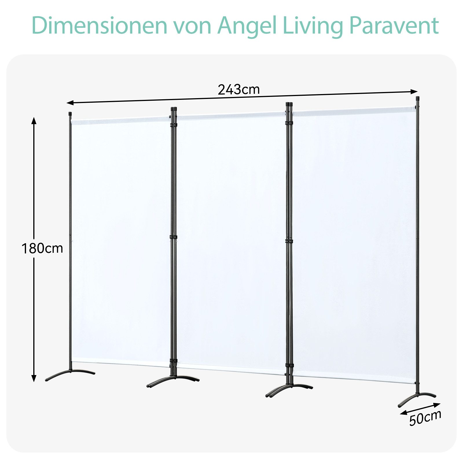 Angel Living Paravent 3-teiliger Paravent Raumteiler, günstig online kaufen