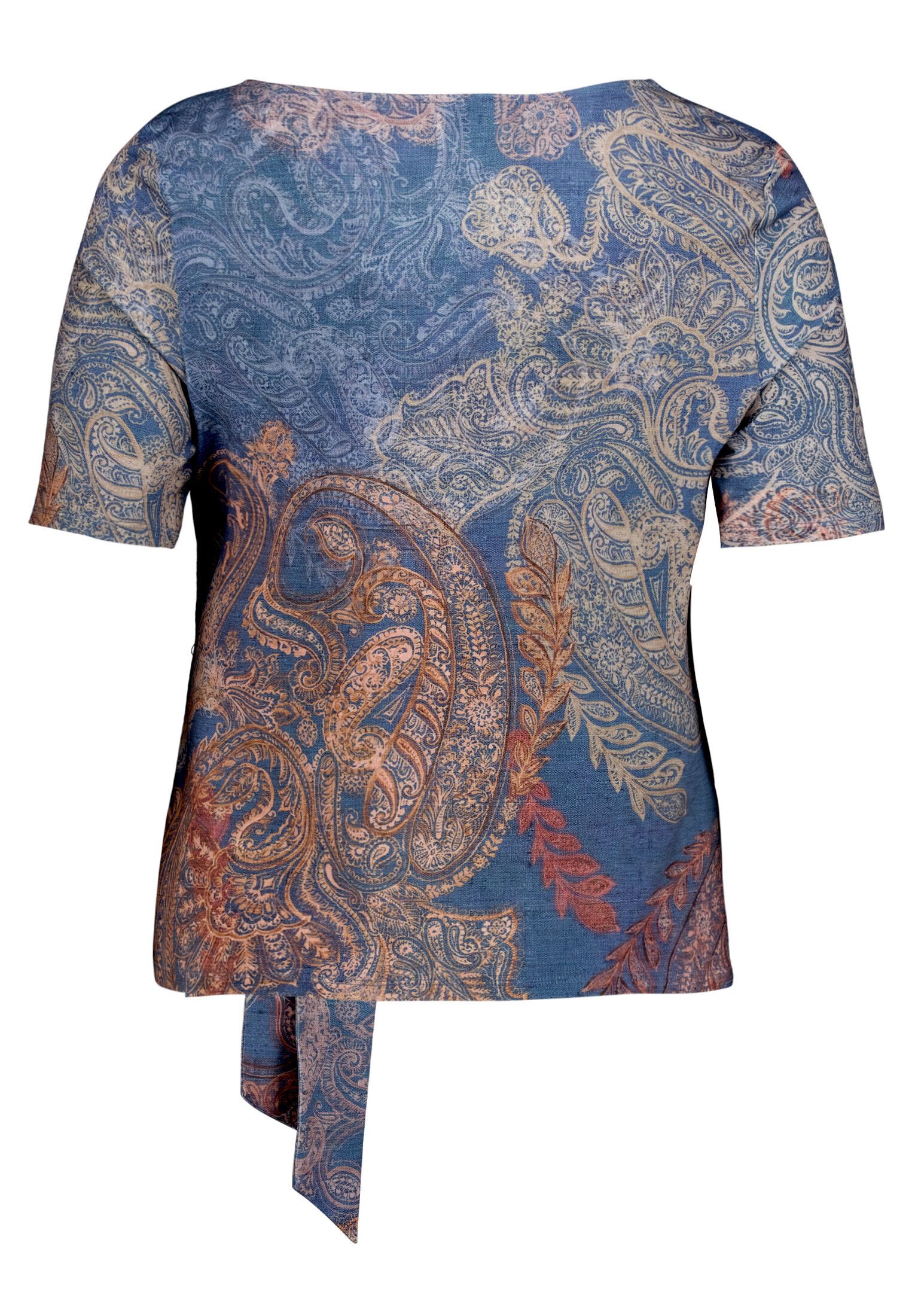 Betty Barclay Kurzarmshirt Damen mit Schleifenknoten (1-tlg)