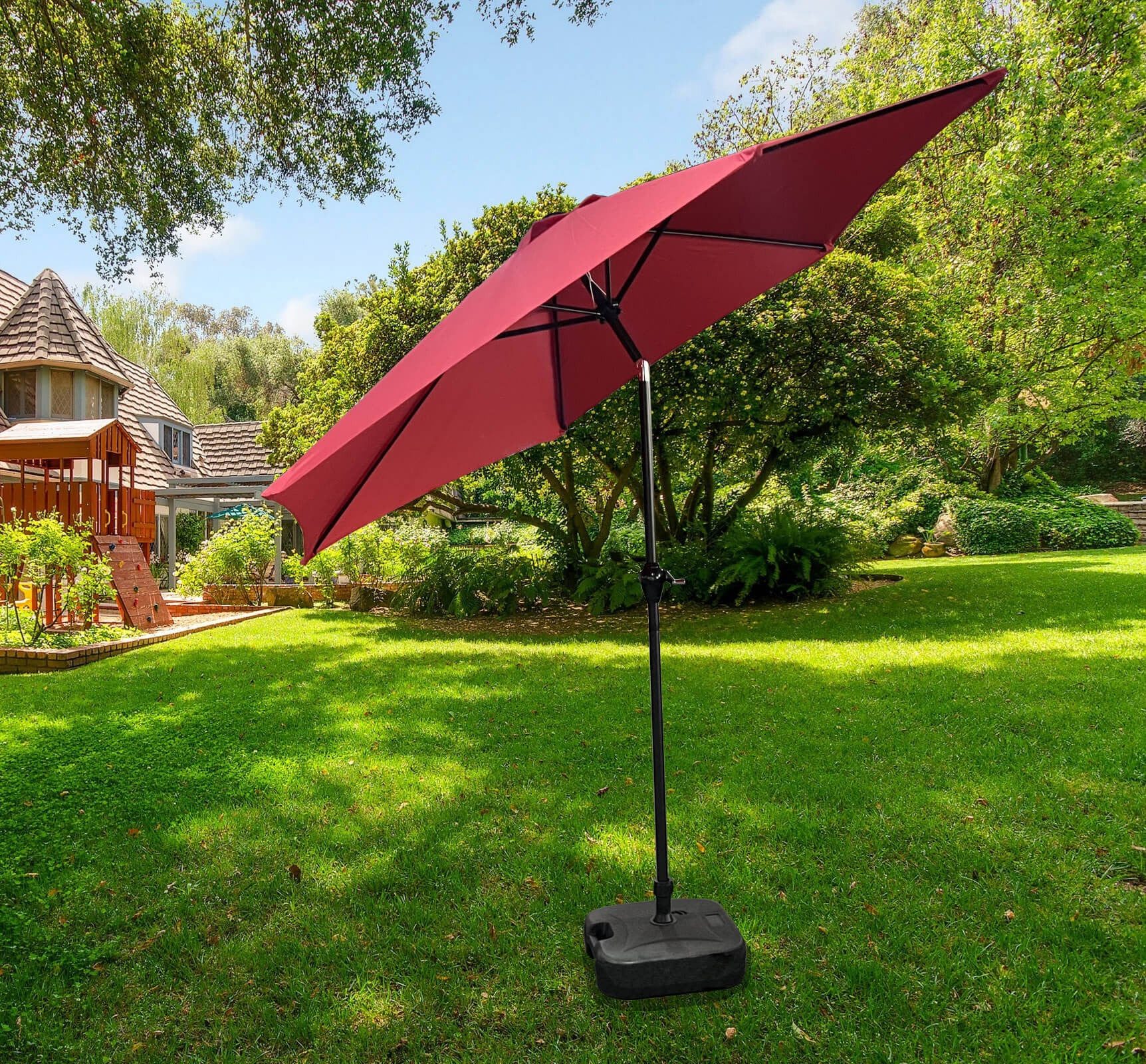 Raumhirsch Furniture Sonnensegel Ampelschirm, Gartenschirm mit UV-Schutz, Sonnenschirm, (pflegeleicht & langlebig), (verschiedene Farben - Maße: 270x270cm)