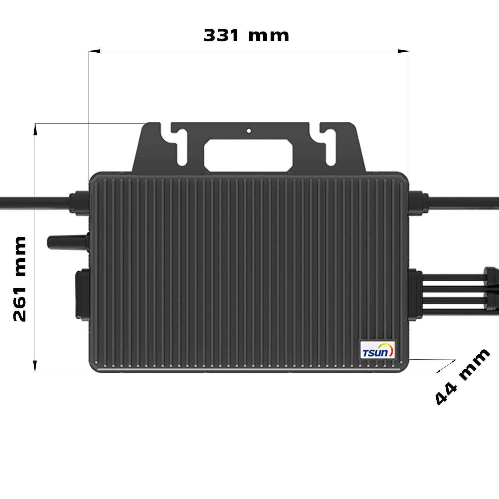 SUNNIVA Wechselrichter TSUN Mikro-Wechselrichter 2000W TSOL-MS2000, (Packung, für Balkonkraftwerk, IP67 wetterfest, 4 MPPT, Bluetooth & WIFI), Micro Inverter