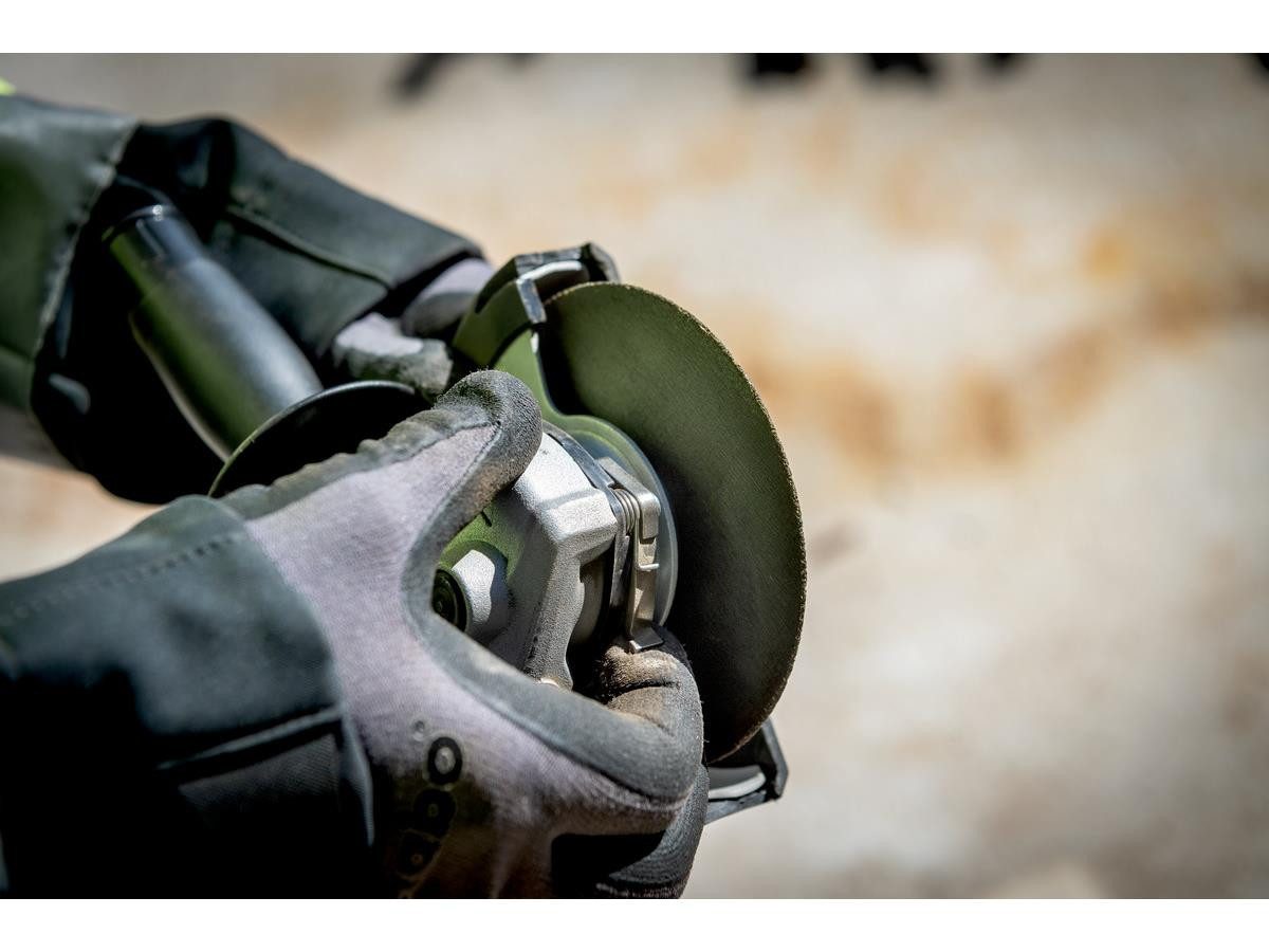 metabo Winkelschleifer Akku W 18 7-125 Karton, (6 tlg), ohne Akku und Ladegerät, inkl. Zubehör