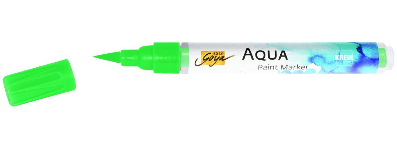 Paint Solo Marker Aqua Kreul permanentgrün Kreul Goya Flachpinsel