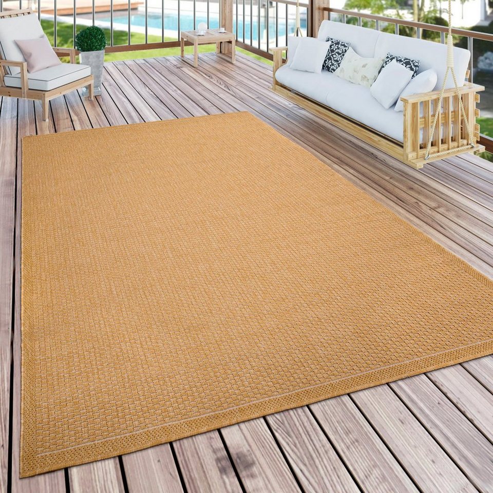 Teppich Timber 125, Paco Home, rechteckig, Höhe: 4 mm, Flachgewebe, Sisal  Optik, auch als Läufer, In- und Outdoor geeignet, für den Innen- und  Außbereich geeignet, perfekt für Balkon und Terrasse