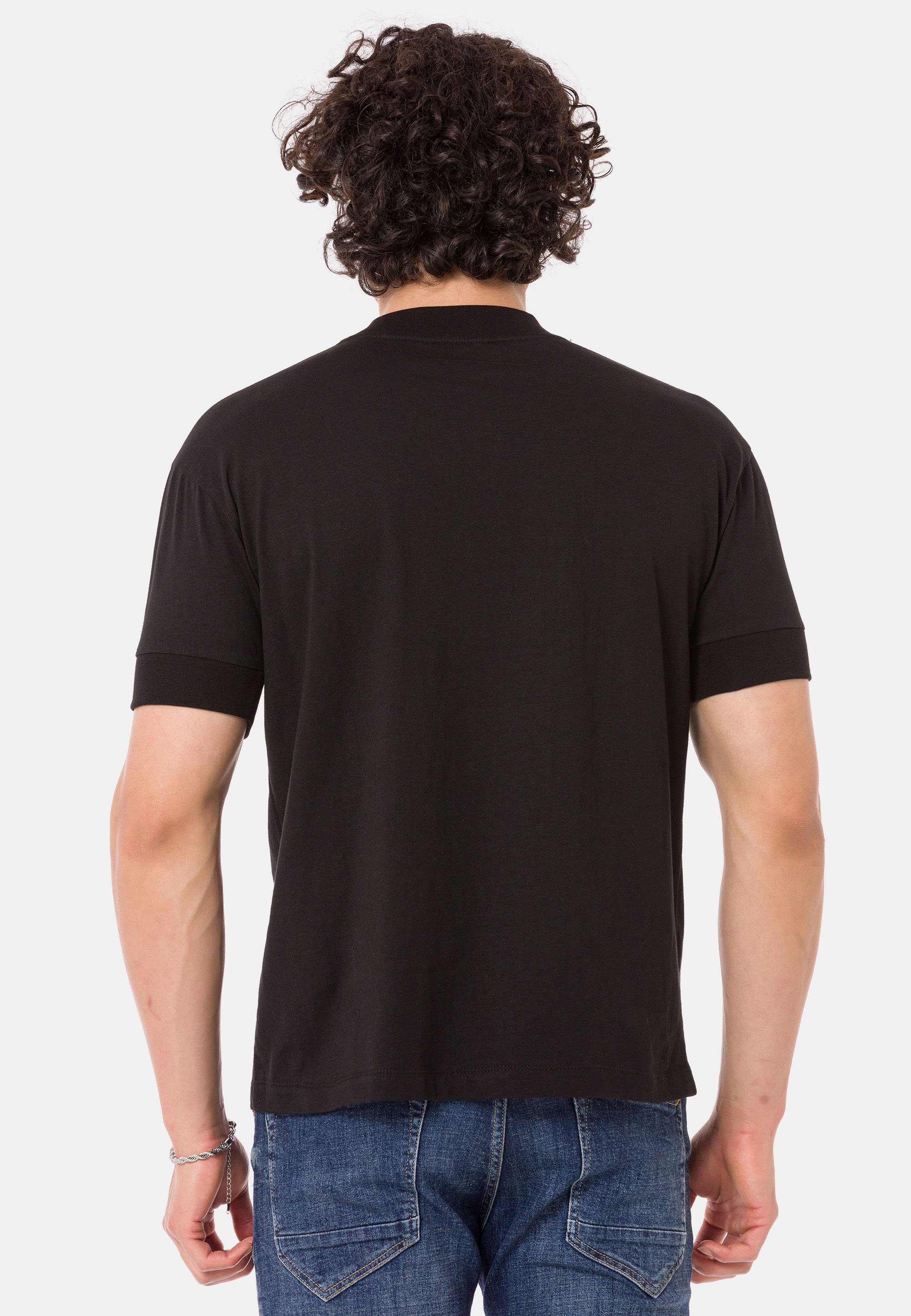 RedBridge T-Shirt Widnes mit schwarz Logo-Bestickung