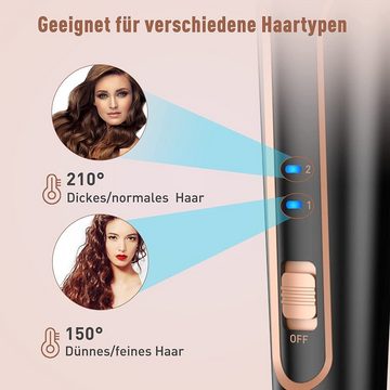 Vaxiuja Lockenstab Lockenstab set 5 in 1 mit 3 Fässer Welleneisen für große/mittlere