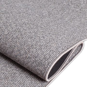 Teppich Teppich flach-gewebt für Eingang & Diele • einfarbig in grau, Carpetia, rechteckig