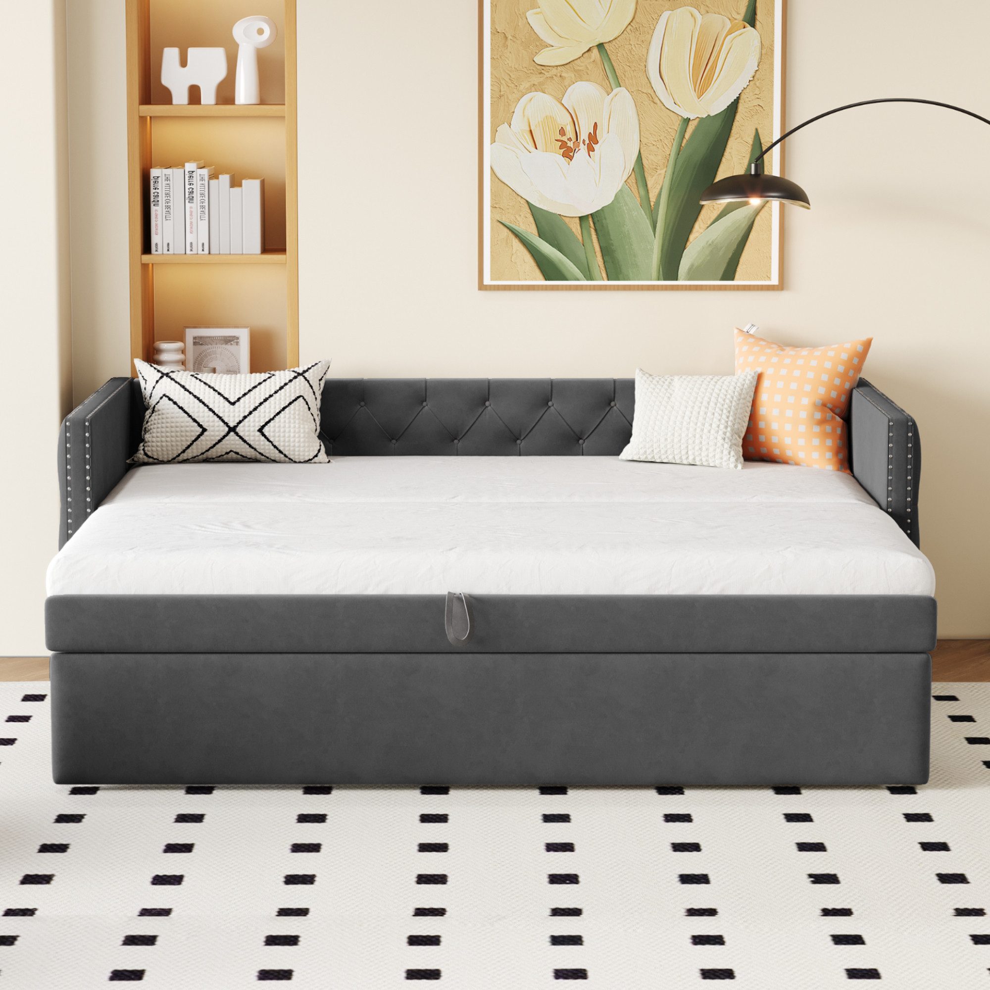 Odikalo Schlafsofa Doppelbett Polsterbett Ausziehbares Gästebett(ohne günstig online kaufen
