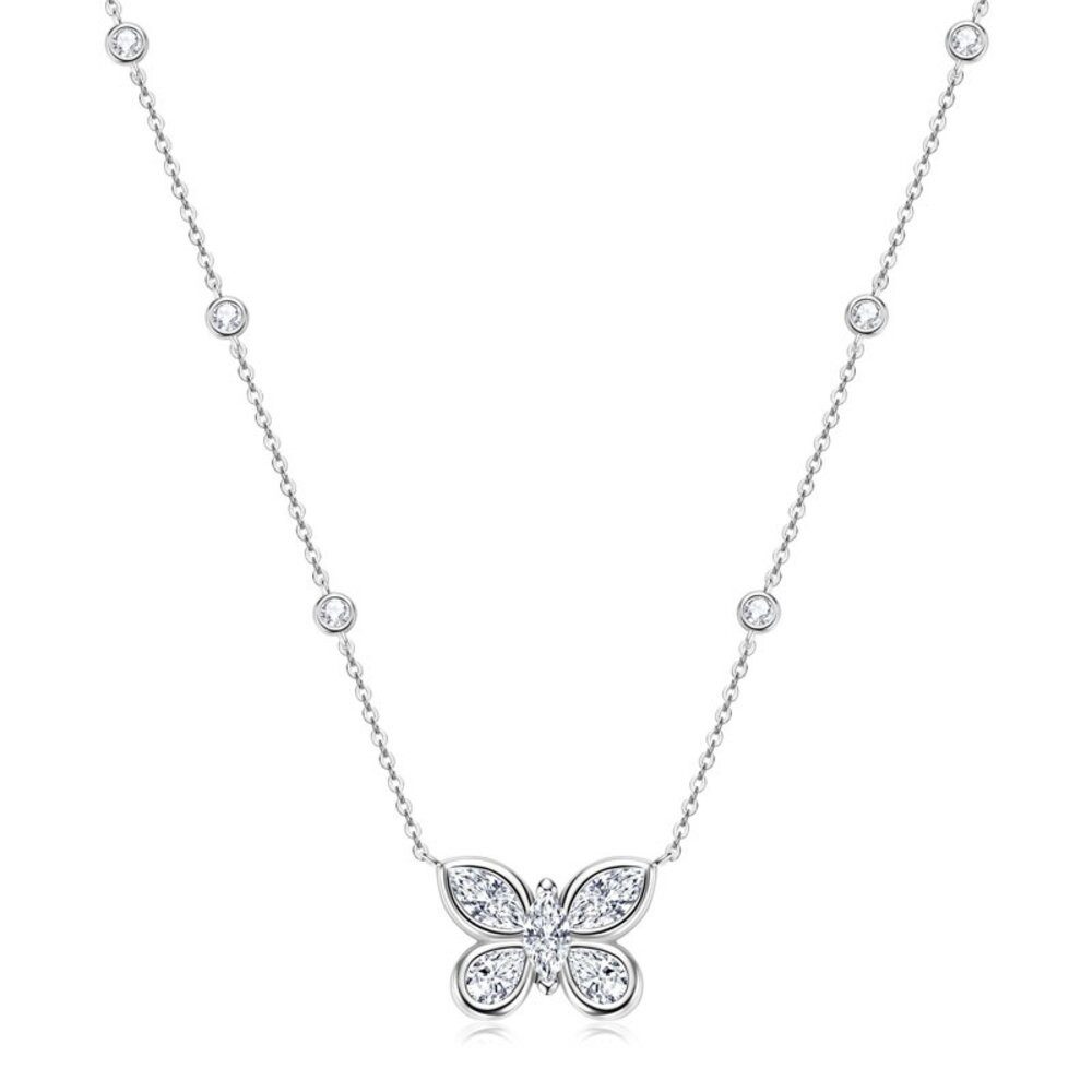 ROUGEMONT Kette mit Anhänger Extravagante Schmetterling günstig online kaufen