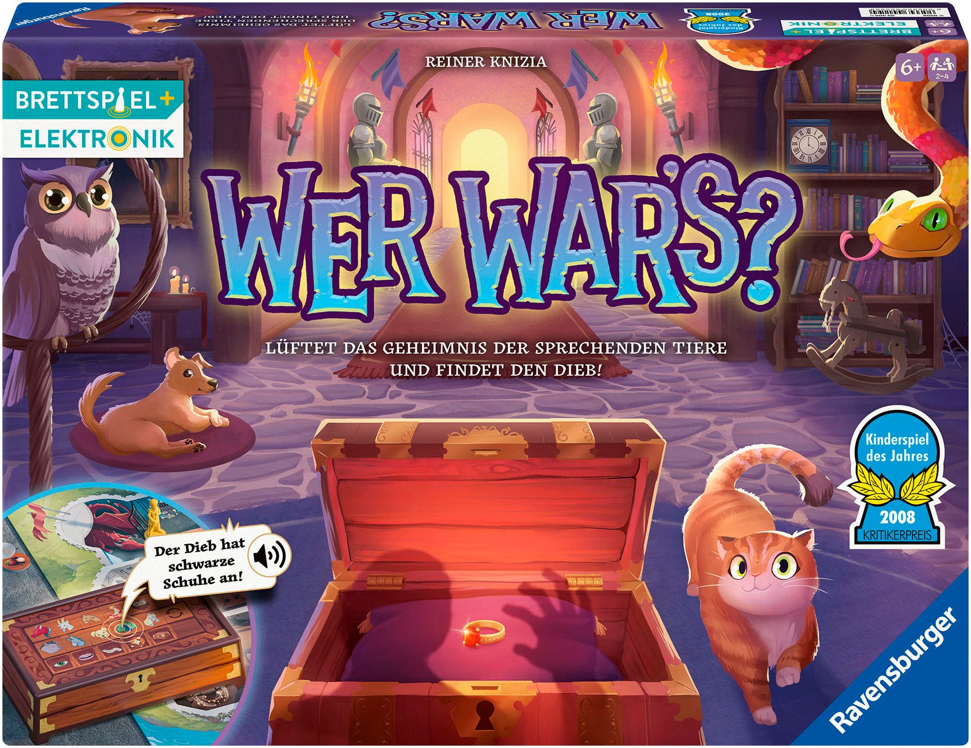 Ravensburger Spiel Wer war's?, Kinderspiel, mit Elektronik; Made in Europe