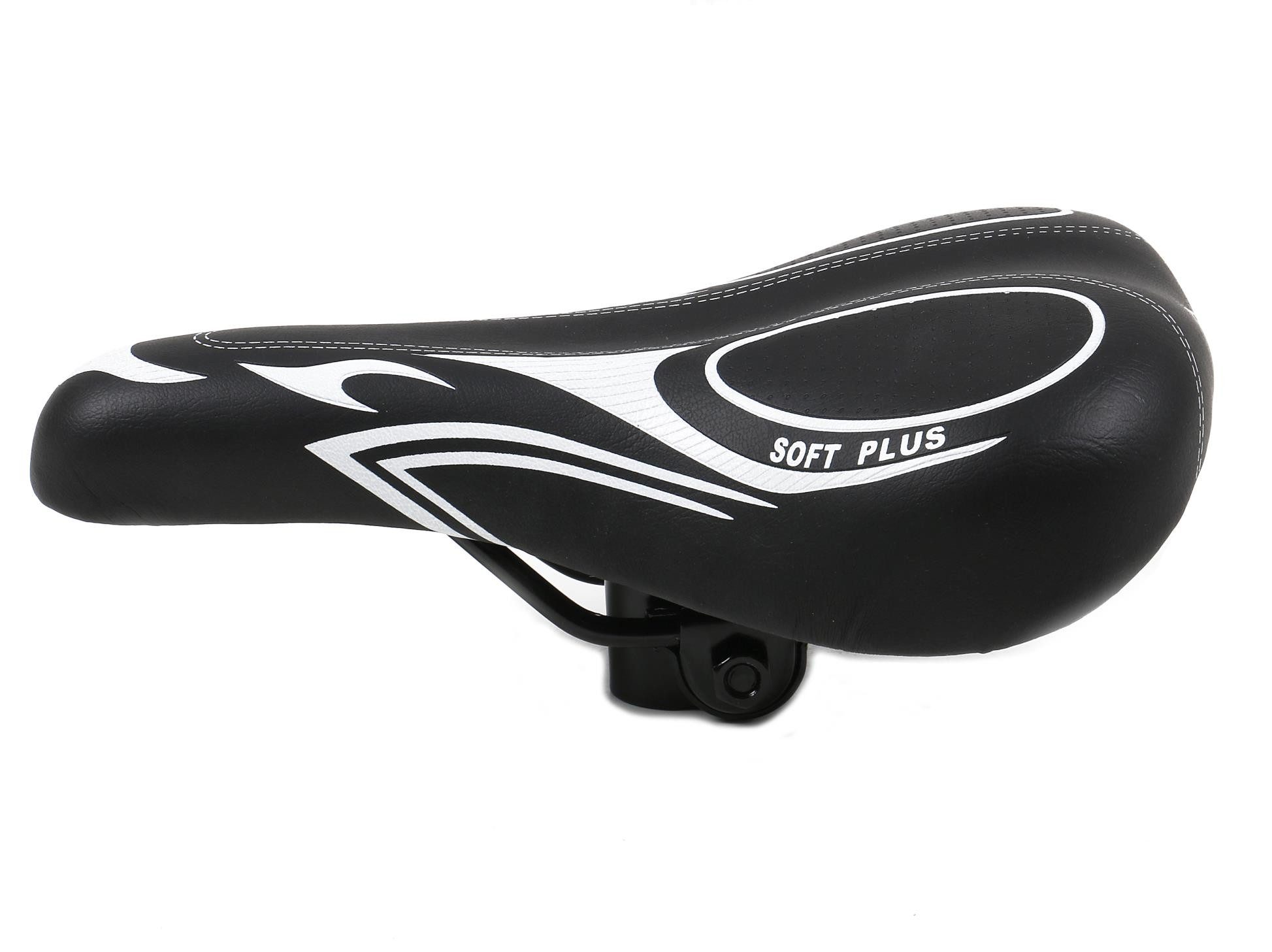 Dunlop Fahrradsattel Fahrradsattel mit Reflektor (Sattel ergonomisch geformt, 1-tlg), Fahrradsattel für Damen und Herren